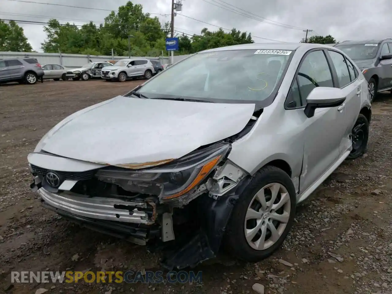 2 Photograph of a damaged car 5YFEPRAEXLP023196 TOYOTA COROLLA 2020