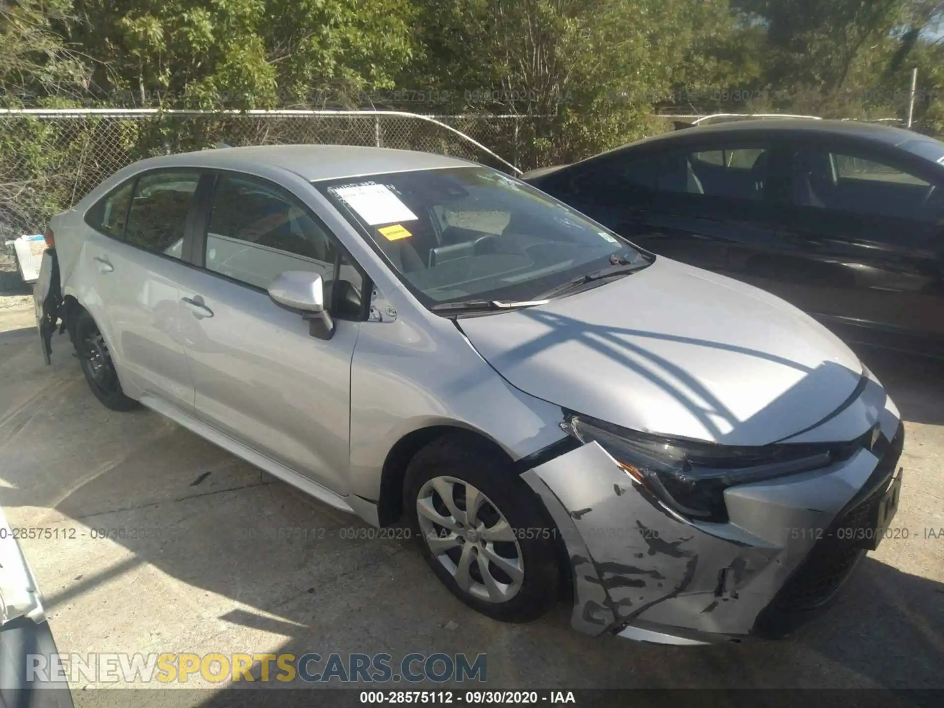 1 Photograph of a damaged car 5YFEPRAEXLP023277 TOYOTA COROLLA 2020
