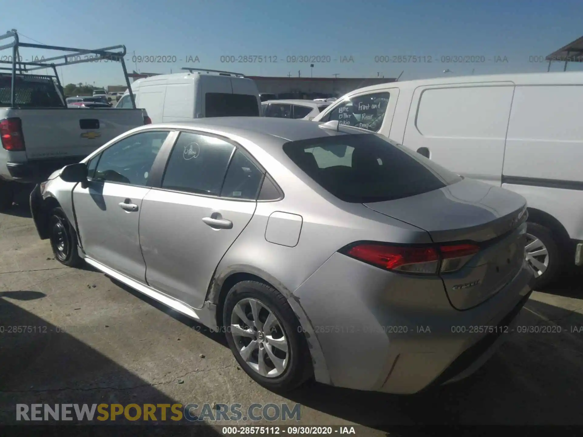 3 Photograph of a damaged car 5YFEPRAEXLP023277 TOYOTA COROLLA 2020