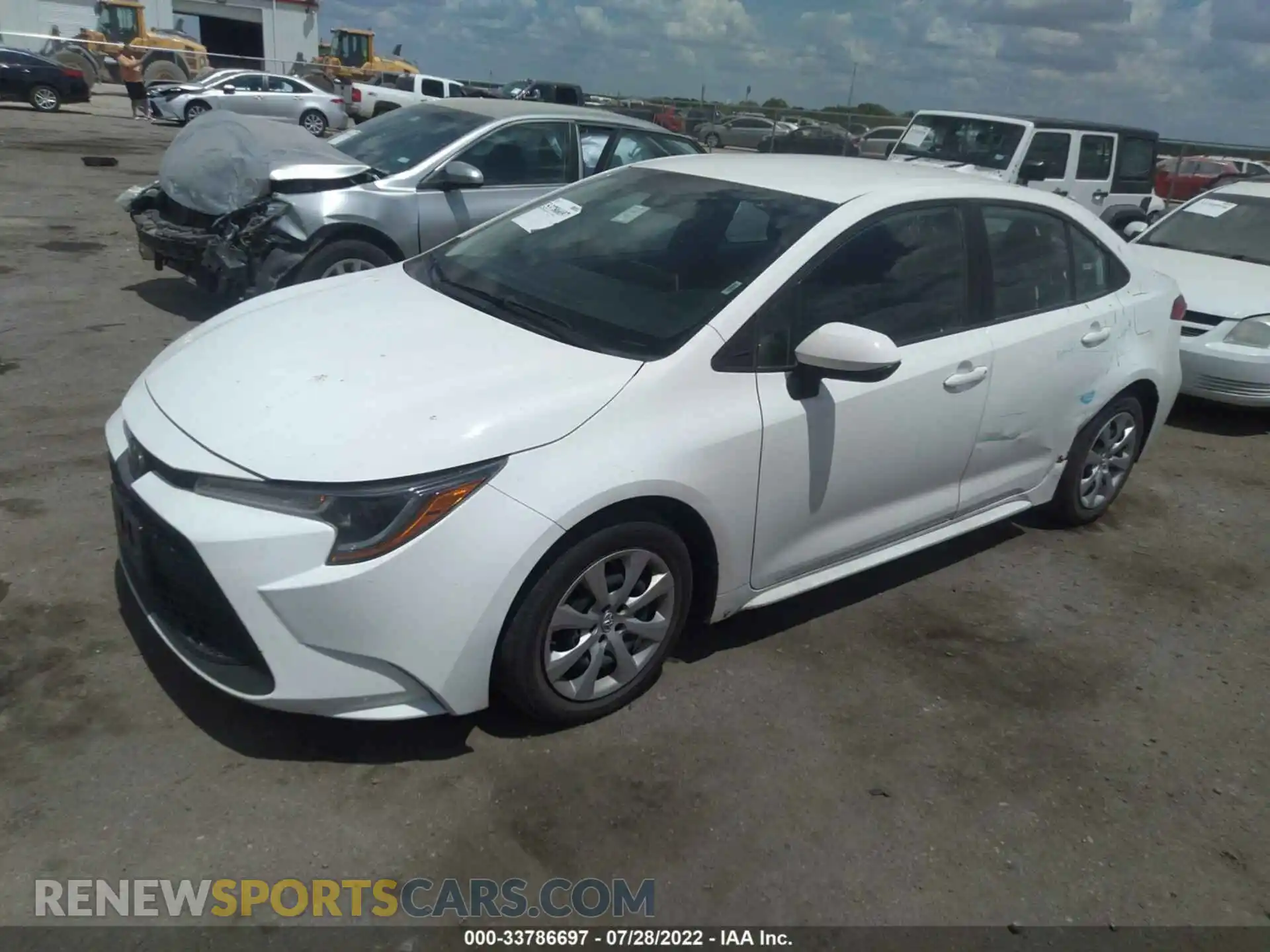 2 Photograph of a damaged car 5YFEPRAEXLP023568 TOYOTA COROLLA 2020