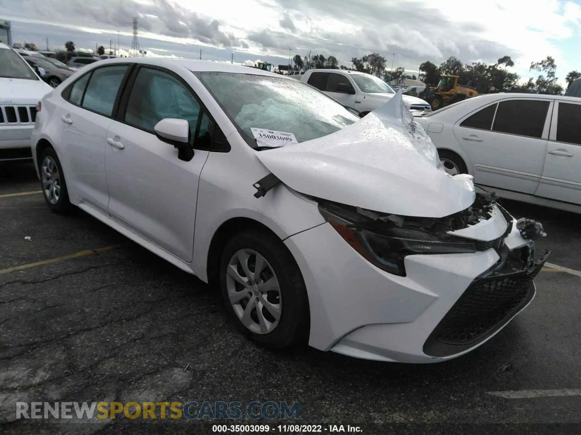 1 Photograph of a damaged car 5YFEPRAEXLP024591 TOYOTA COROLLA 2020