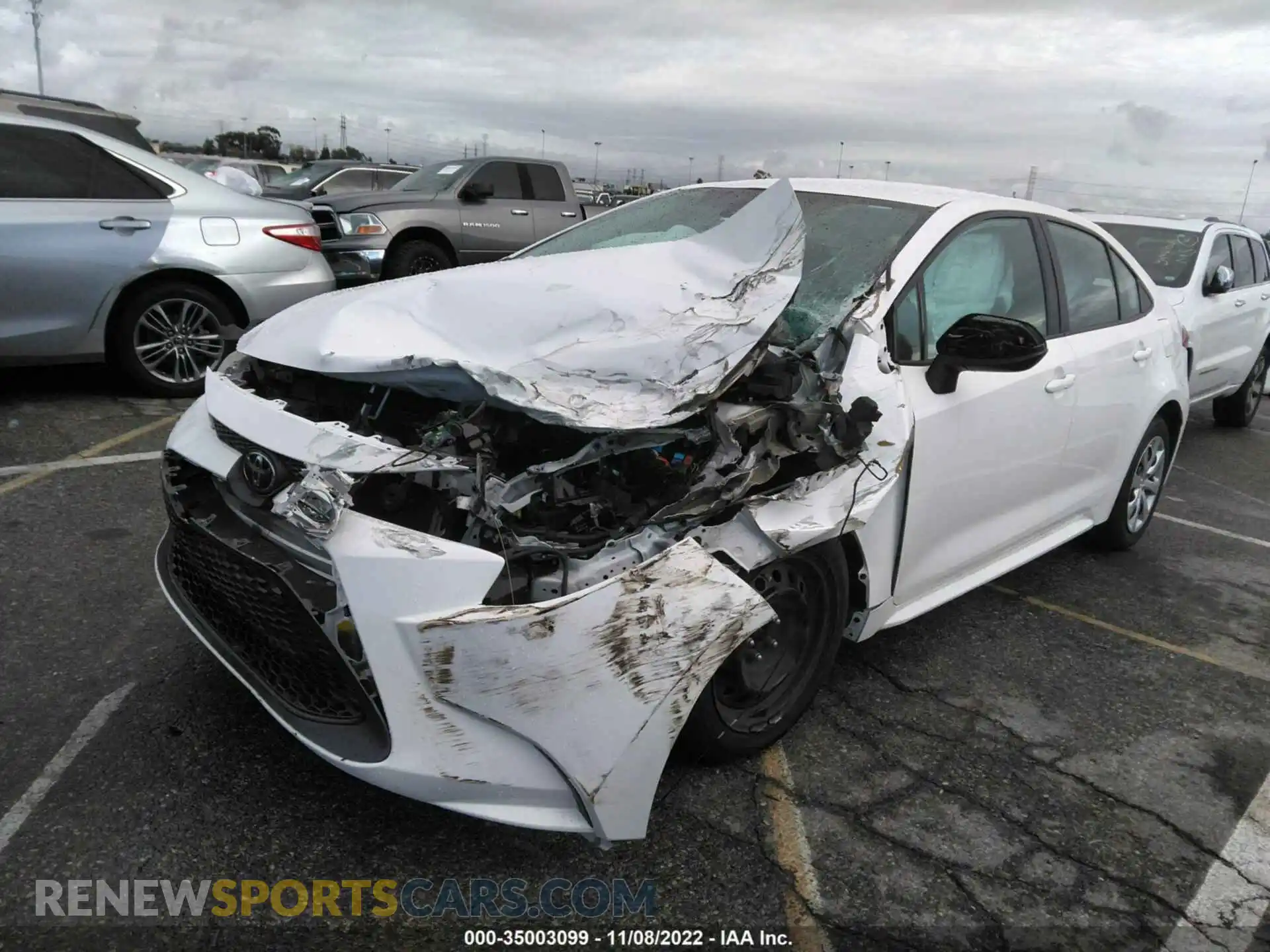 2 Photograph of a damaged car 5YFEPRAEXLP024591 TOYOTA COROLLA 2020