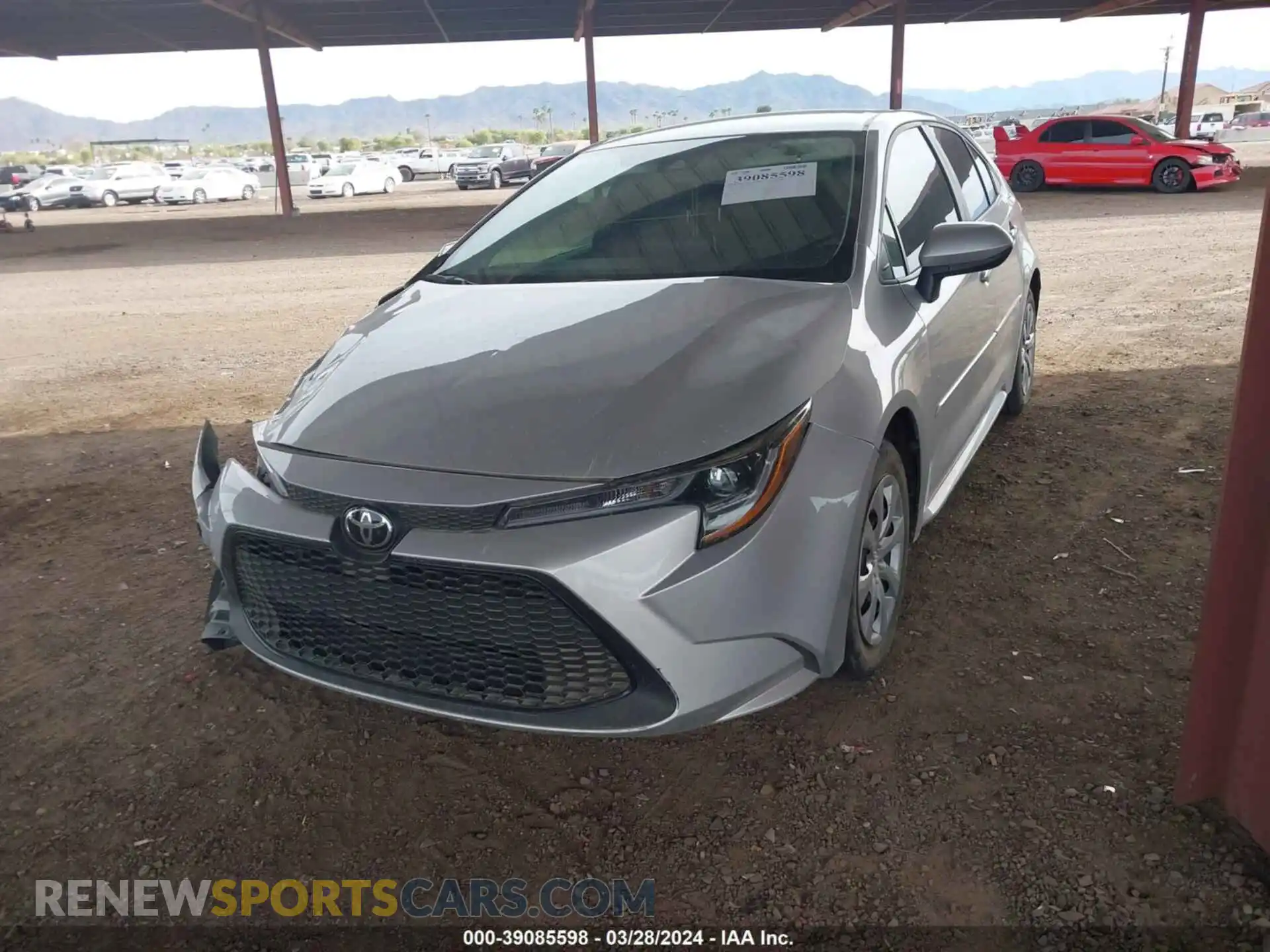 2 Photograph of a damaged car 5YFEPRAEXLP027572 TOYOTA COROLLA 2020