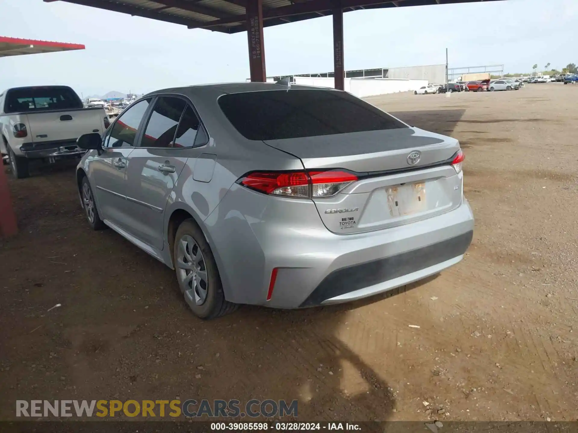 3 Photograph of a damaged car 5YFEPRAEXLP027572 TOYOTA COROLLA 2020