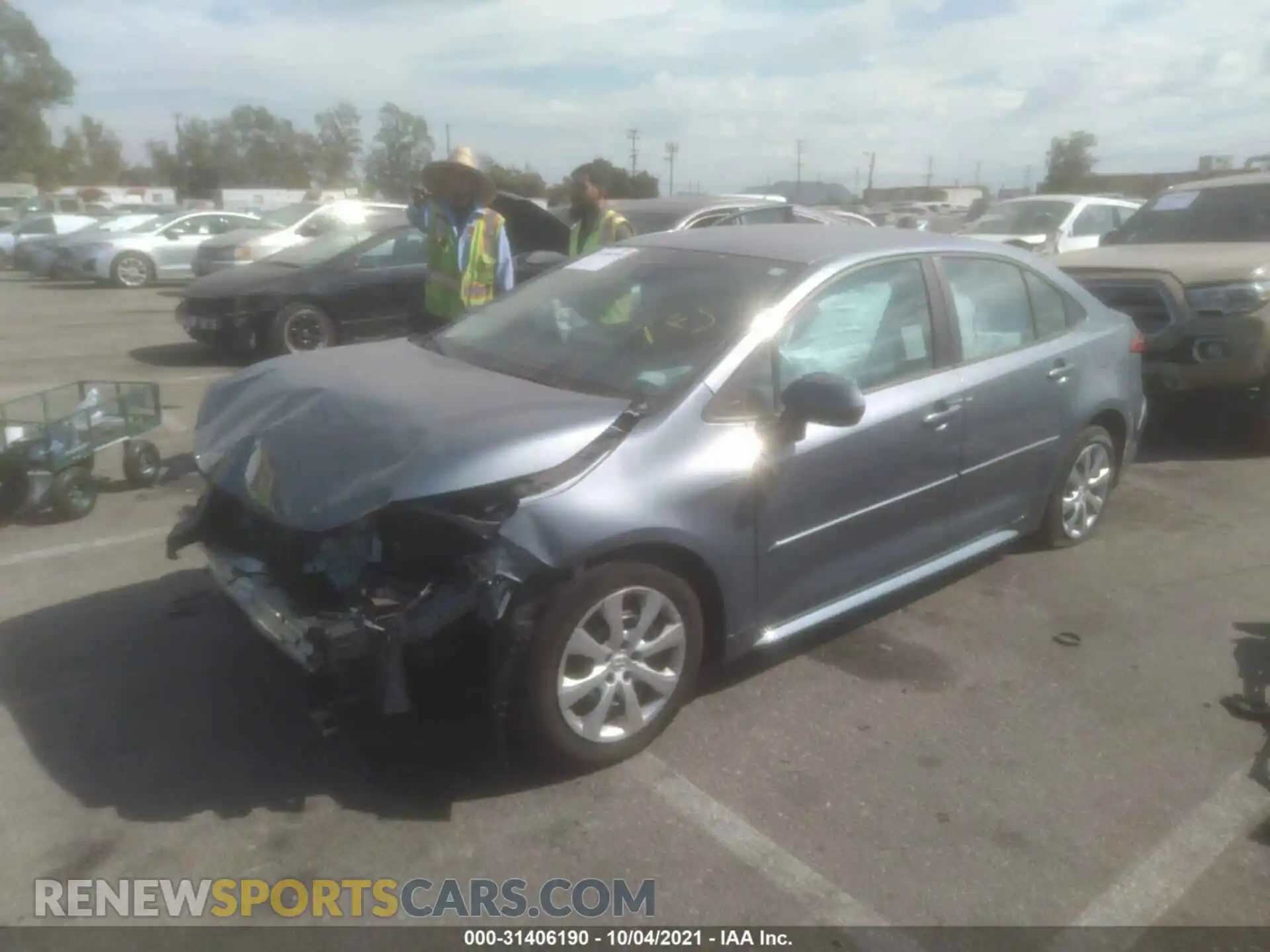 2 Photograph of a damaged car 5YFEPRAEXLP035428 TOYOTA COROLLA 2020