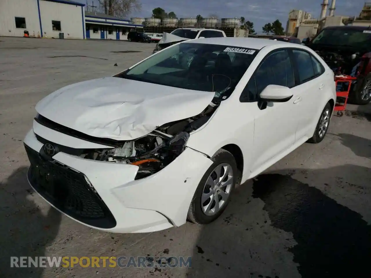 2 Photograph of a damaged car 5YFEPRAEXLP036210 TOYOTA COROLLA 2020