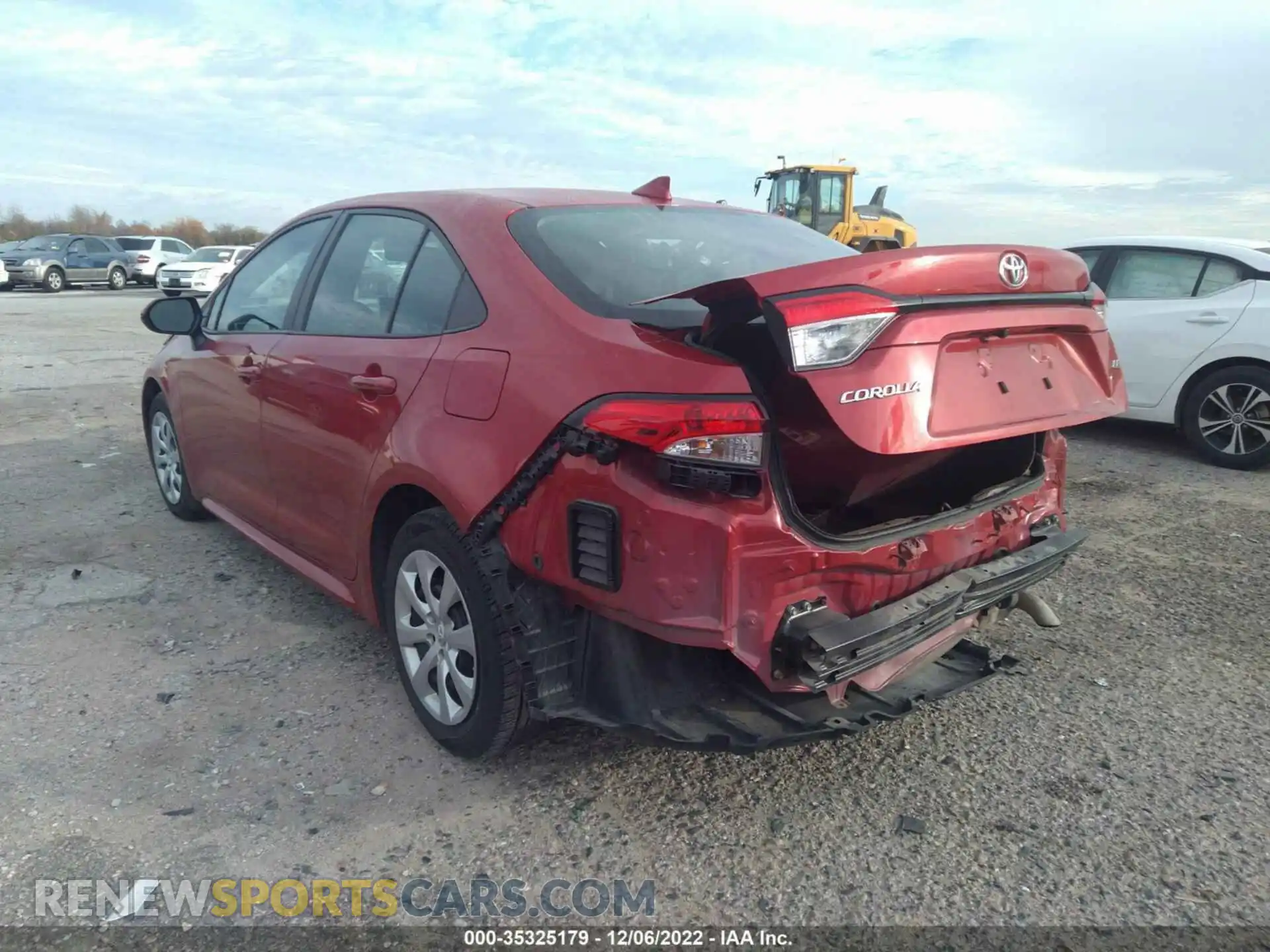 3 fotografías del automóvil dañado 5YFEPRAEXLP039446 TOYOTA COROLLA 2020