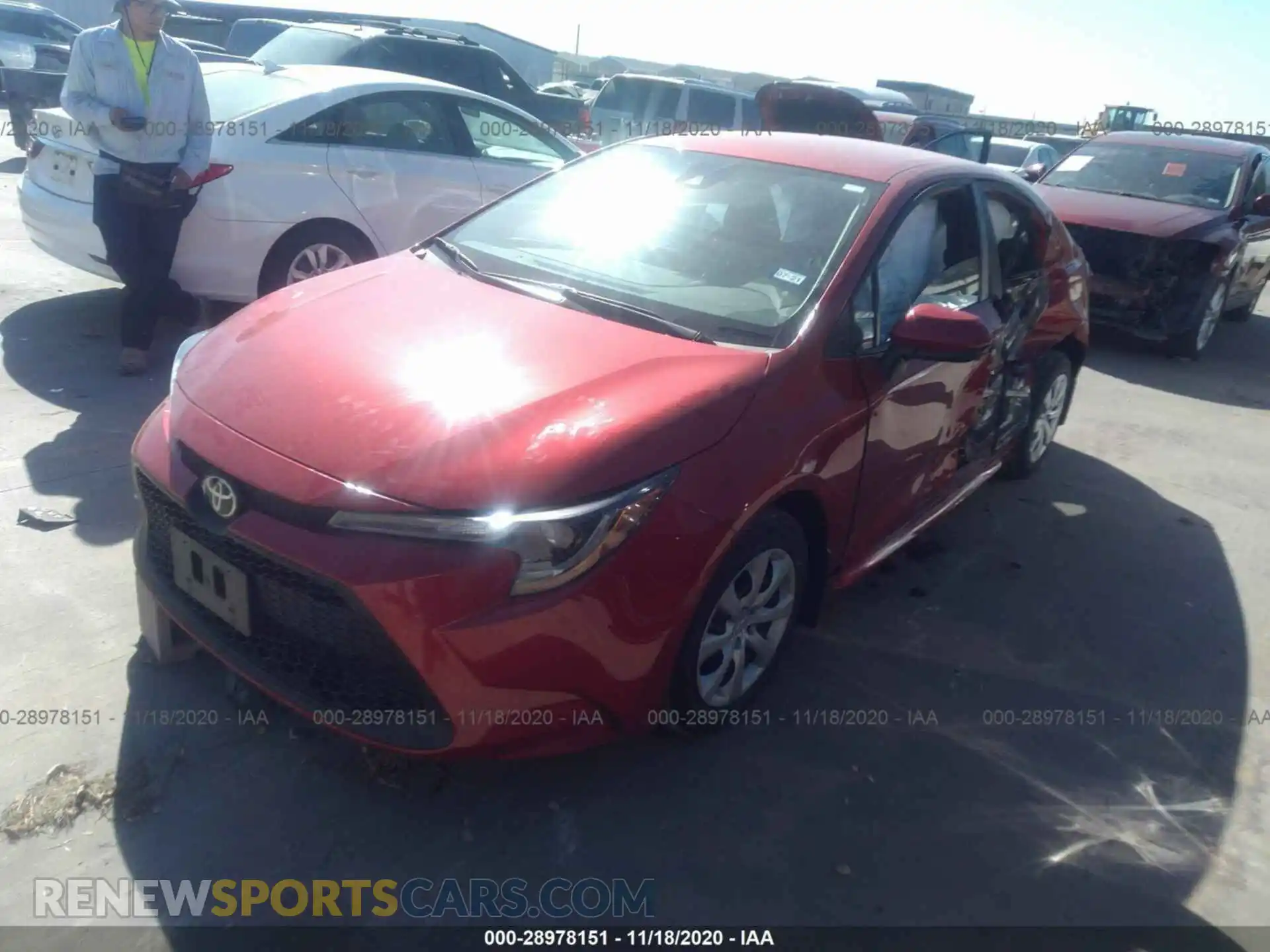 2 Photograph of a damaged car 5YFEPRAEXLP041701 TOYOTA COROLLA 2020