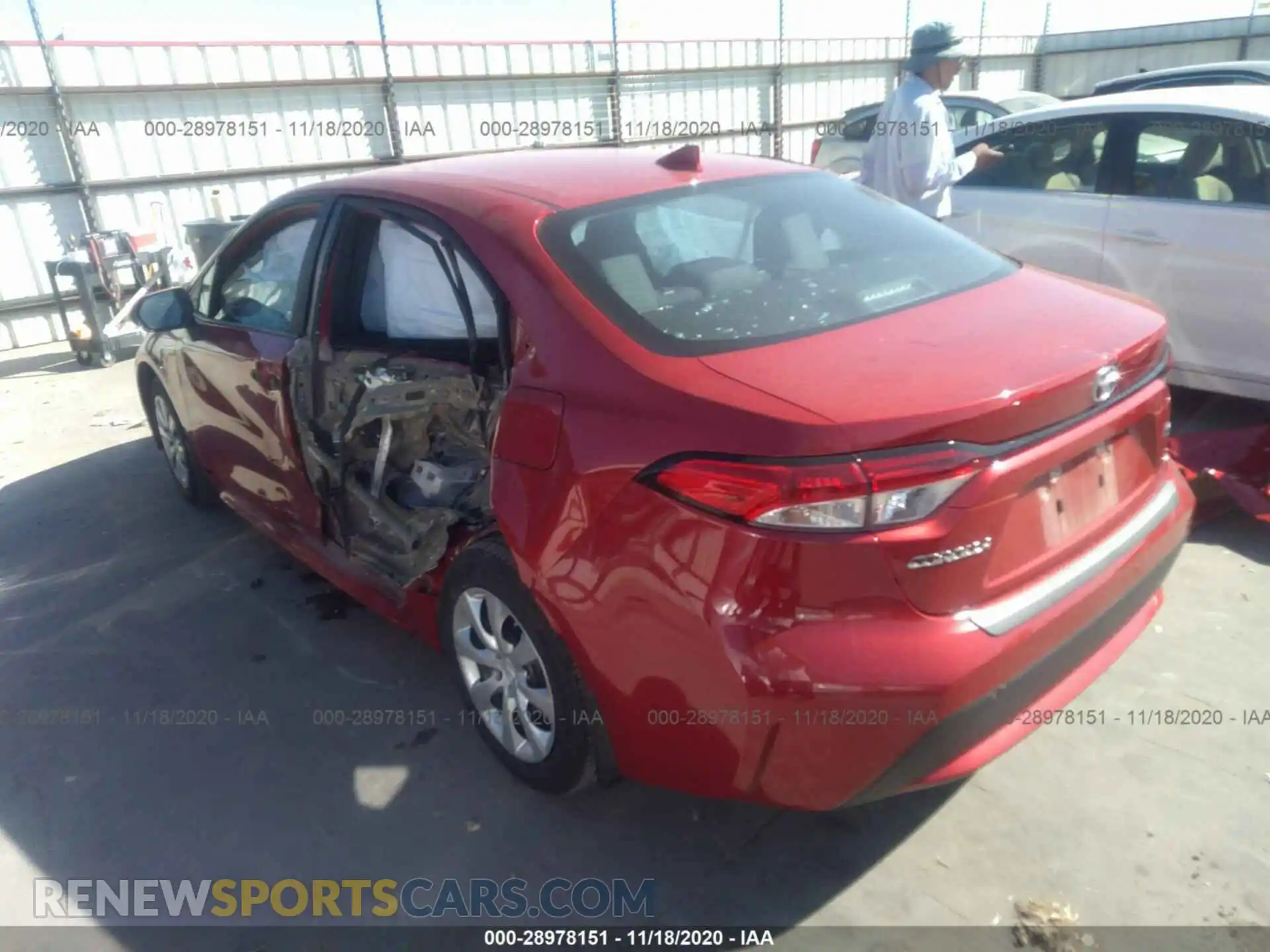 3 Photograph of a damaged car 5YFEPRAEXLP041701 TOYOTA COROLLA 2020