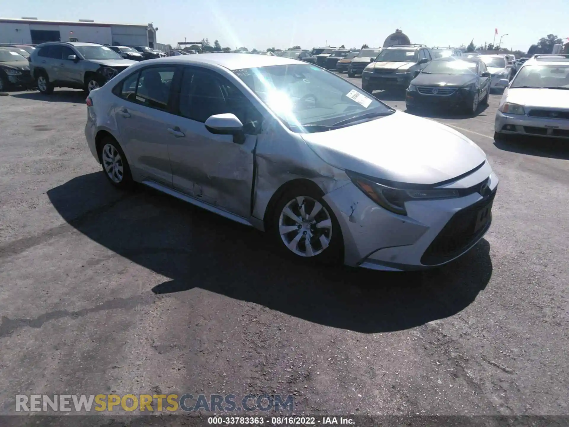 1 Photograph of a damaged car 5YFEPRAEXLP046526 TOYOTA COROLLA 2020