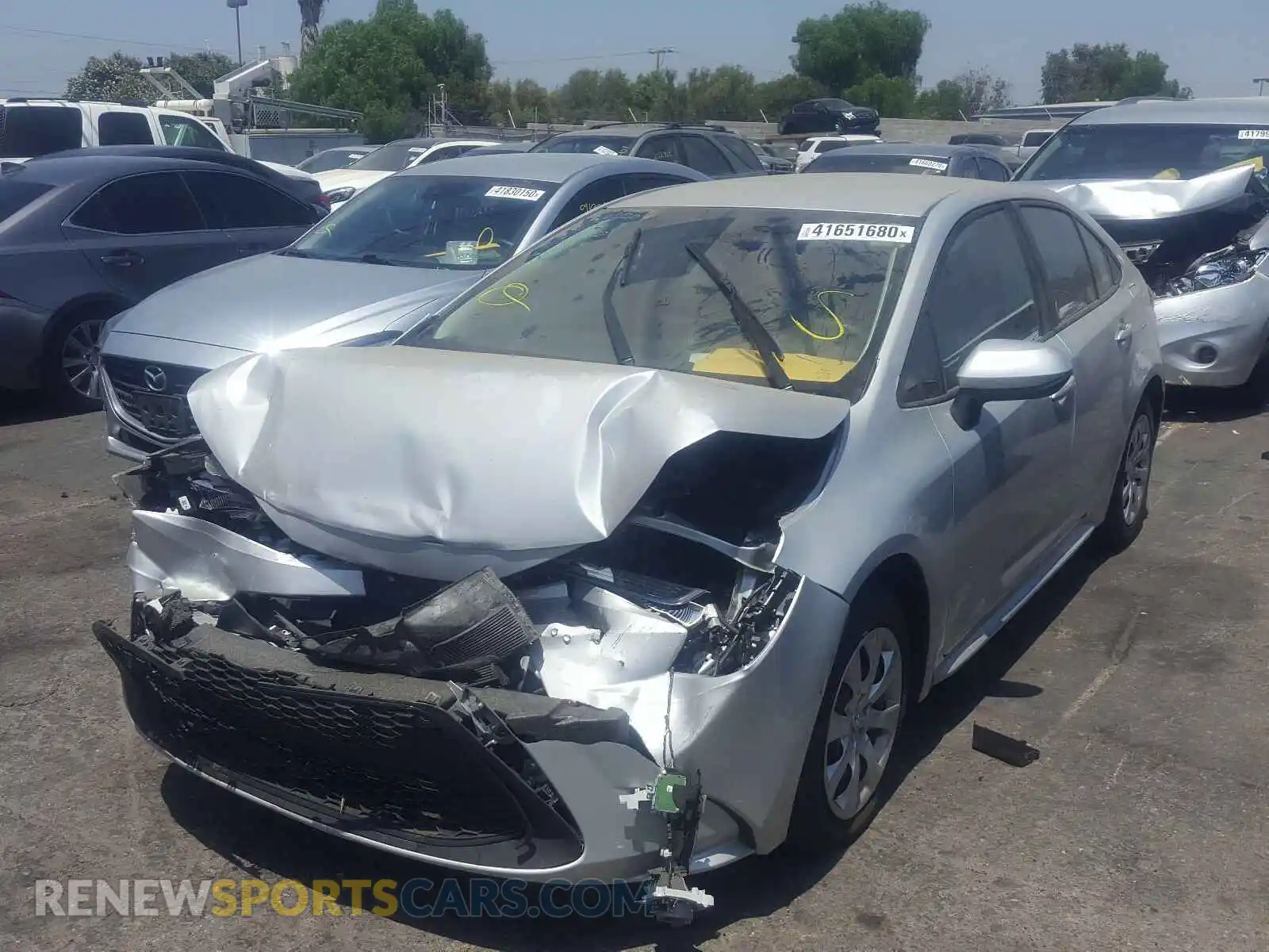 2 Photograph of a damaged car 5YFEPRAEXLP048941 TOYOTA COROLLA 2020