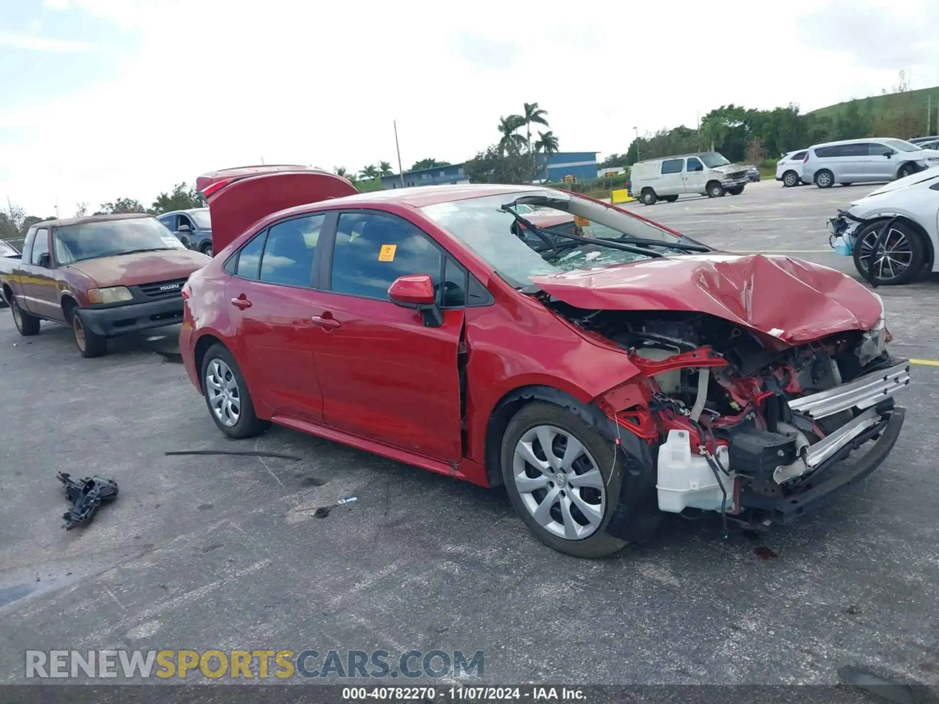 1 Photograph of a damaged car 5YFEPRAEXLP065951 TOYOTA COROLLA 2020