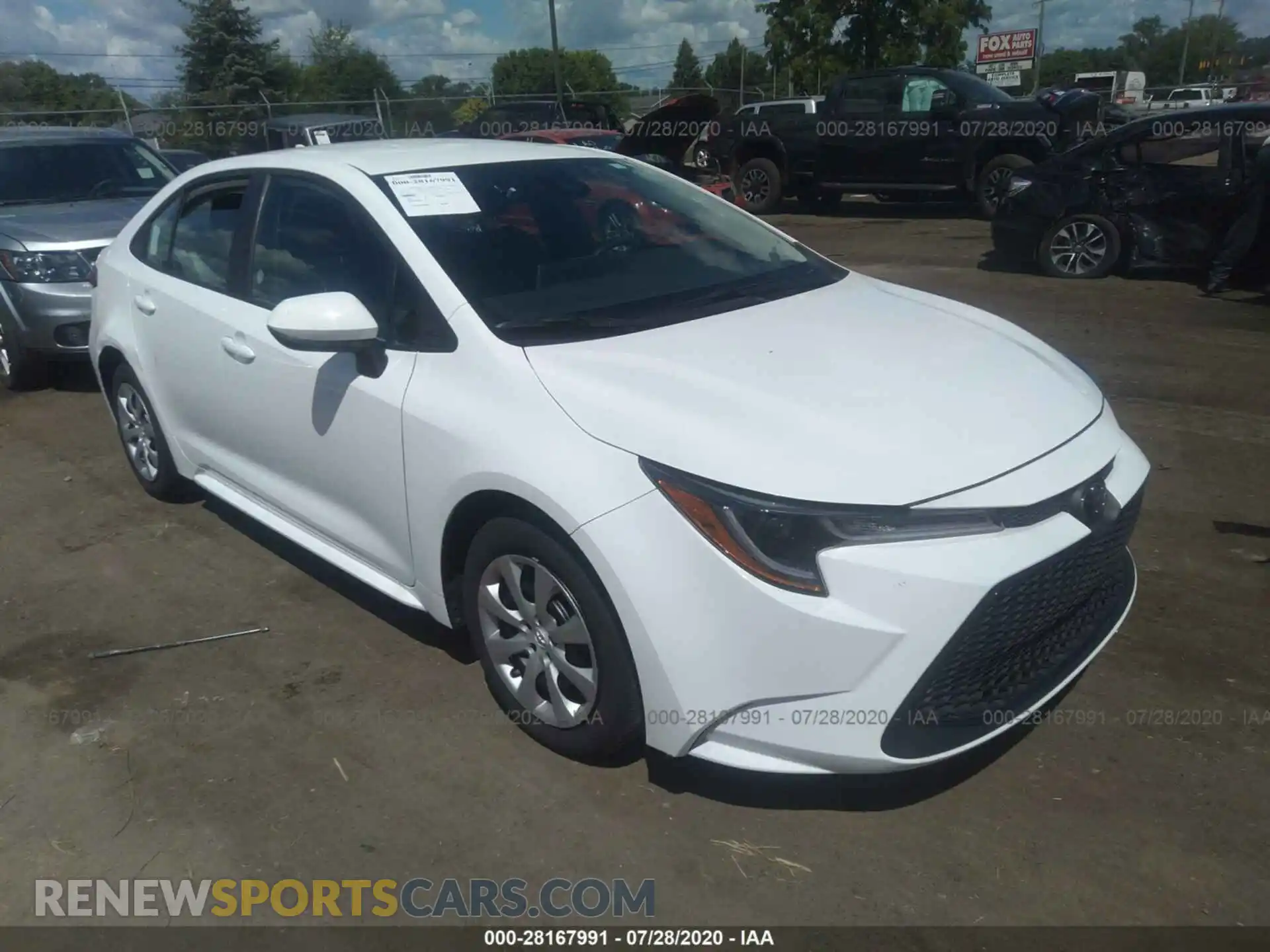 1 Photograph of a damaged car 5YFEPRAEXLP068798 TOYOTA COROLLA 2020