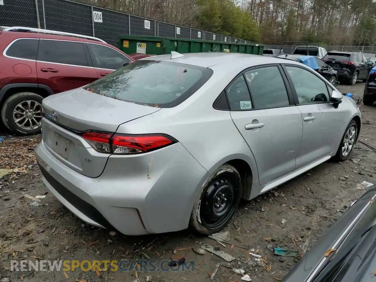 3 Photograph of a damaged car 5YFEPRAEXLP070972 TOYOTA COROLLA 2020