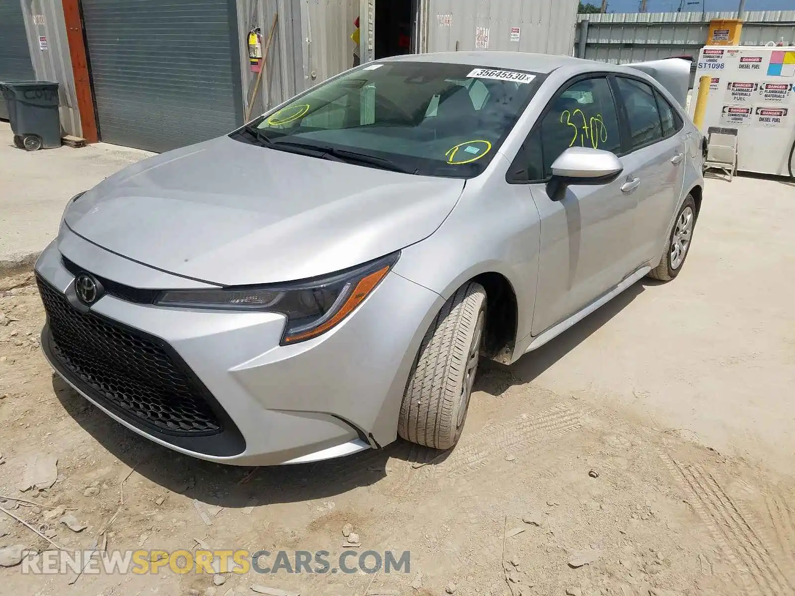 2 Photograph of a damaged car 5YFEPRAEXLP072740 TOYOTA COROLLA 2020