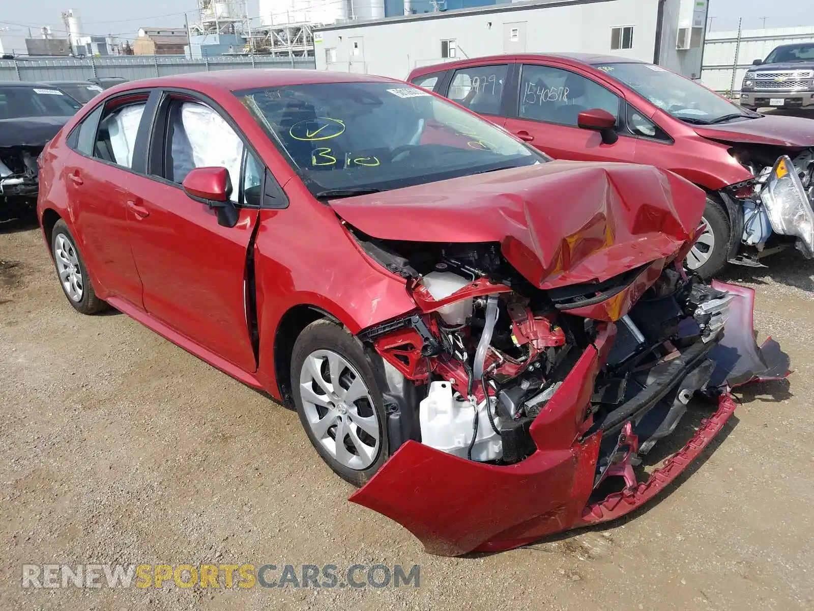1 Photograph of a damaged car 5YFEPRAEXLP073869 TOYOTA COROLLA 2020
