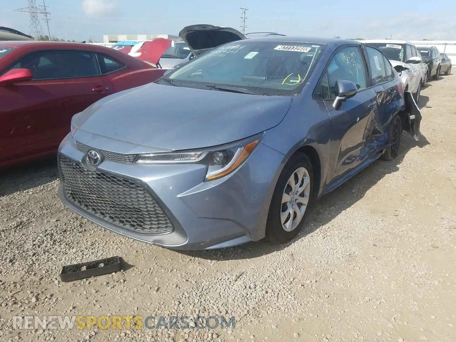 2 Photograph of a damaged car 5YFEPRAEXLP077677 TOYOTA COROLLA 2020