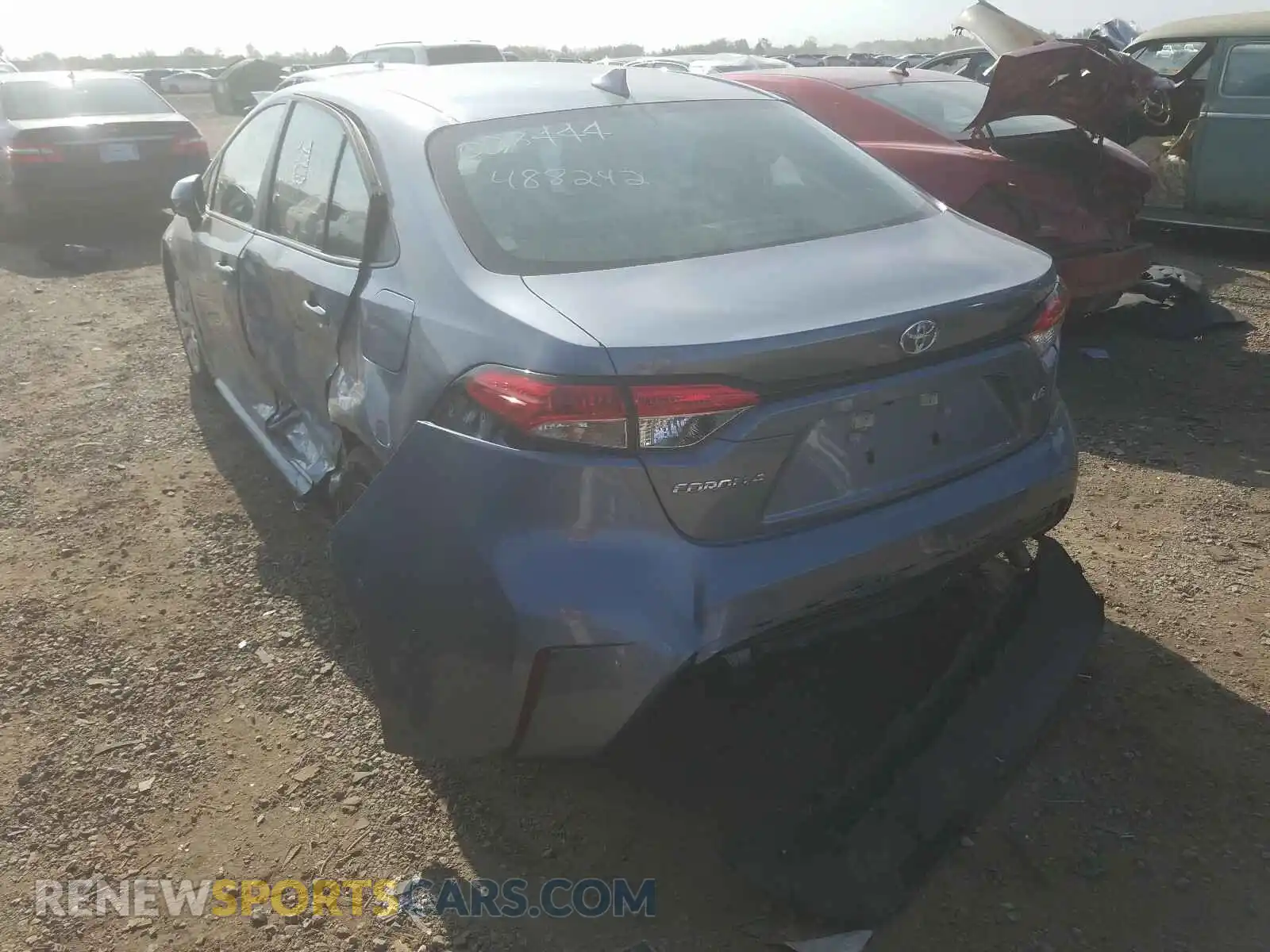 3 Photograph of a damaged car 5YFEPRAEXLP077677 TOYOTA COROLLA 2020