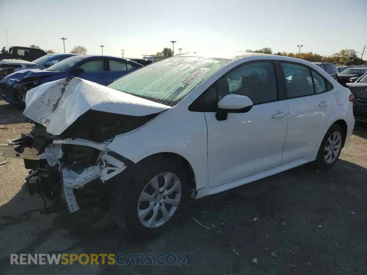 2 fotografías del automóvil dañado 5YFEPRAEXLP082278 TOYOTA COROLLA 2020