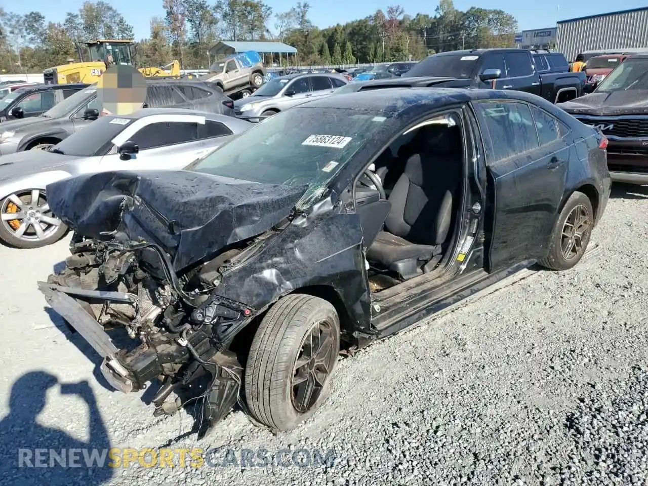 1 Photograph of a damaged car 5YFEPRAEXLP085794 TOYOTA COROLLA 2020