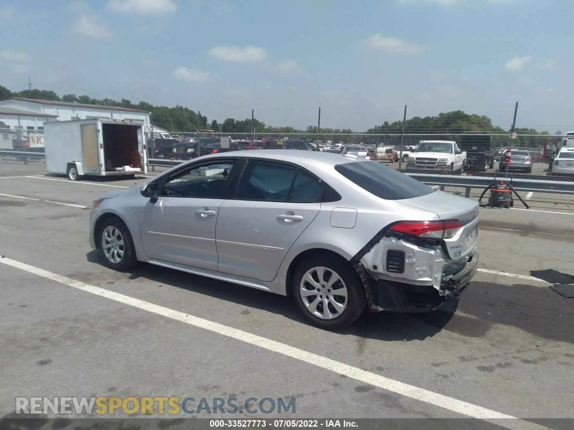 3 fotografías del automóvil dañado 5YFEPRAEXLP089649 TOYOTA COROLLA 2020