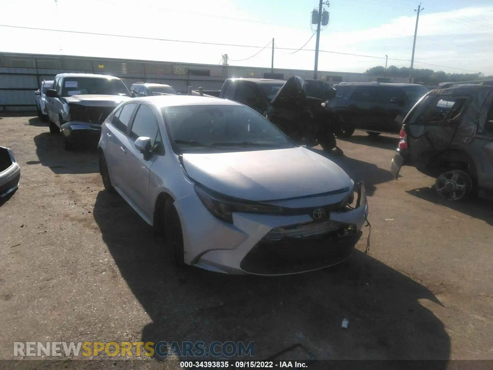 1 Photograph of a damaged car 5YFEPRAEXLP091210 TOYOTA COROLLA 2020