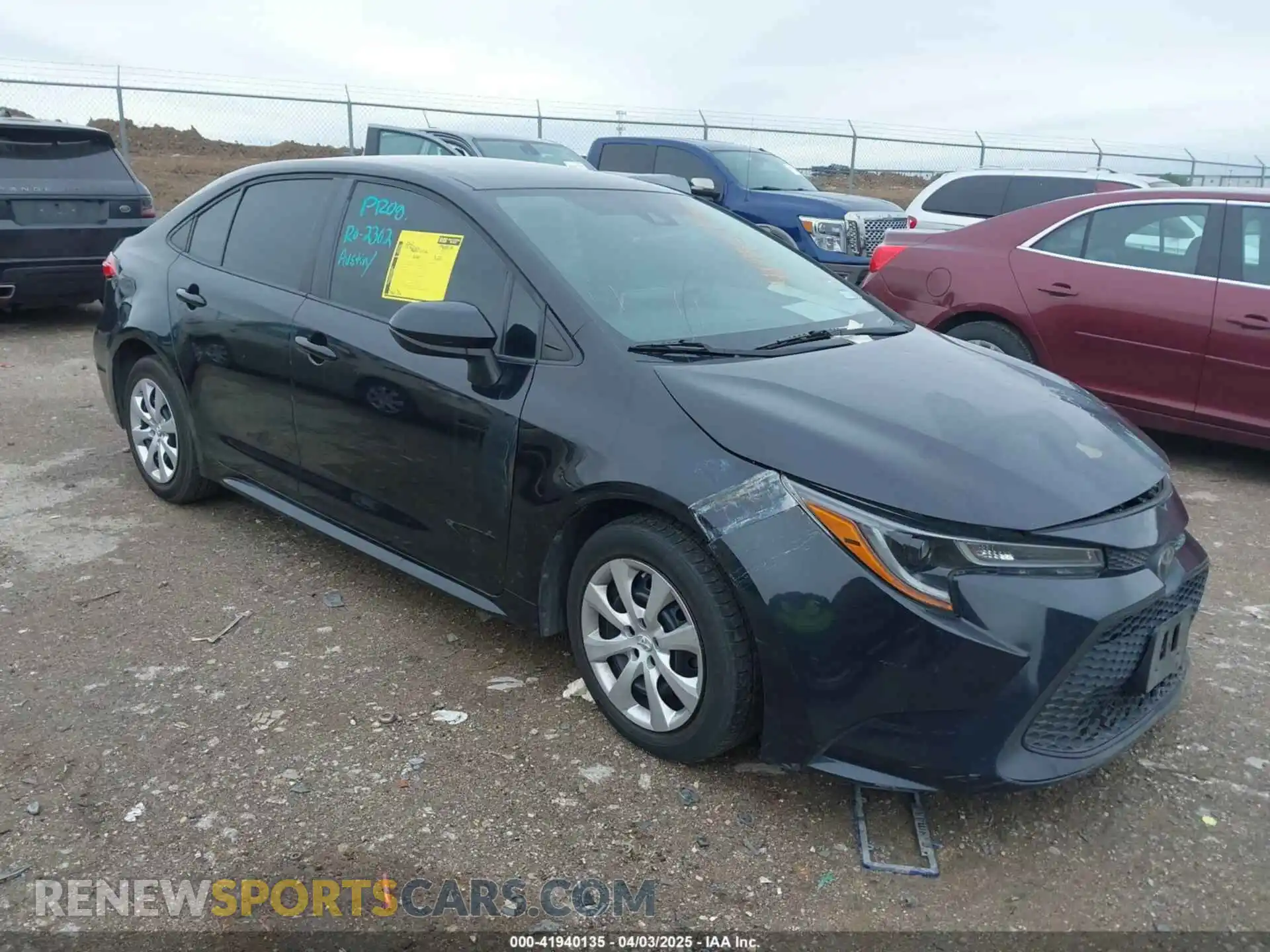 1 Photograph of a damaged car 5YFEPRAEXLP094270 TOYOTA COROLLA 2020