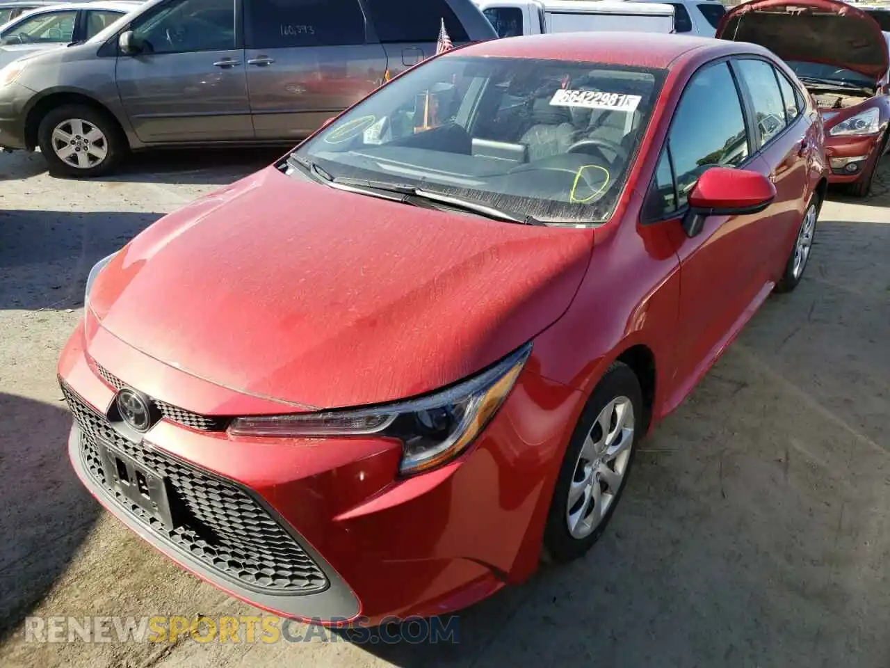 2 Photograph of a damaged car 5YFEPRAEXLP095662 TOYOTA COROLLA 2020