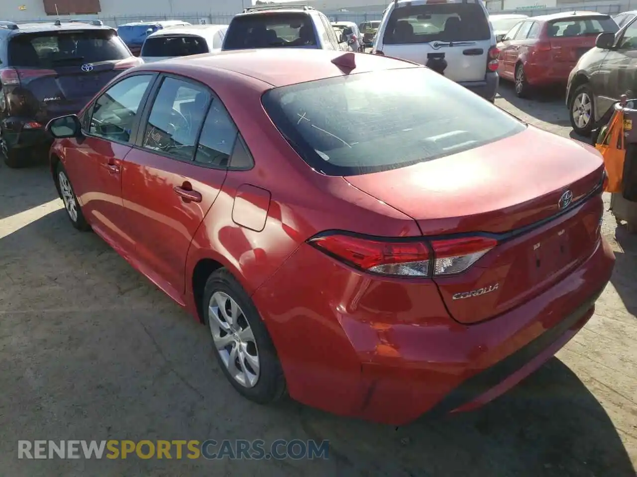 3 Photograph of a damaged car 5YFEPRAEXLP095662 TOYOTA COROLLA 2020