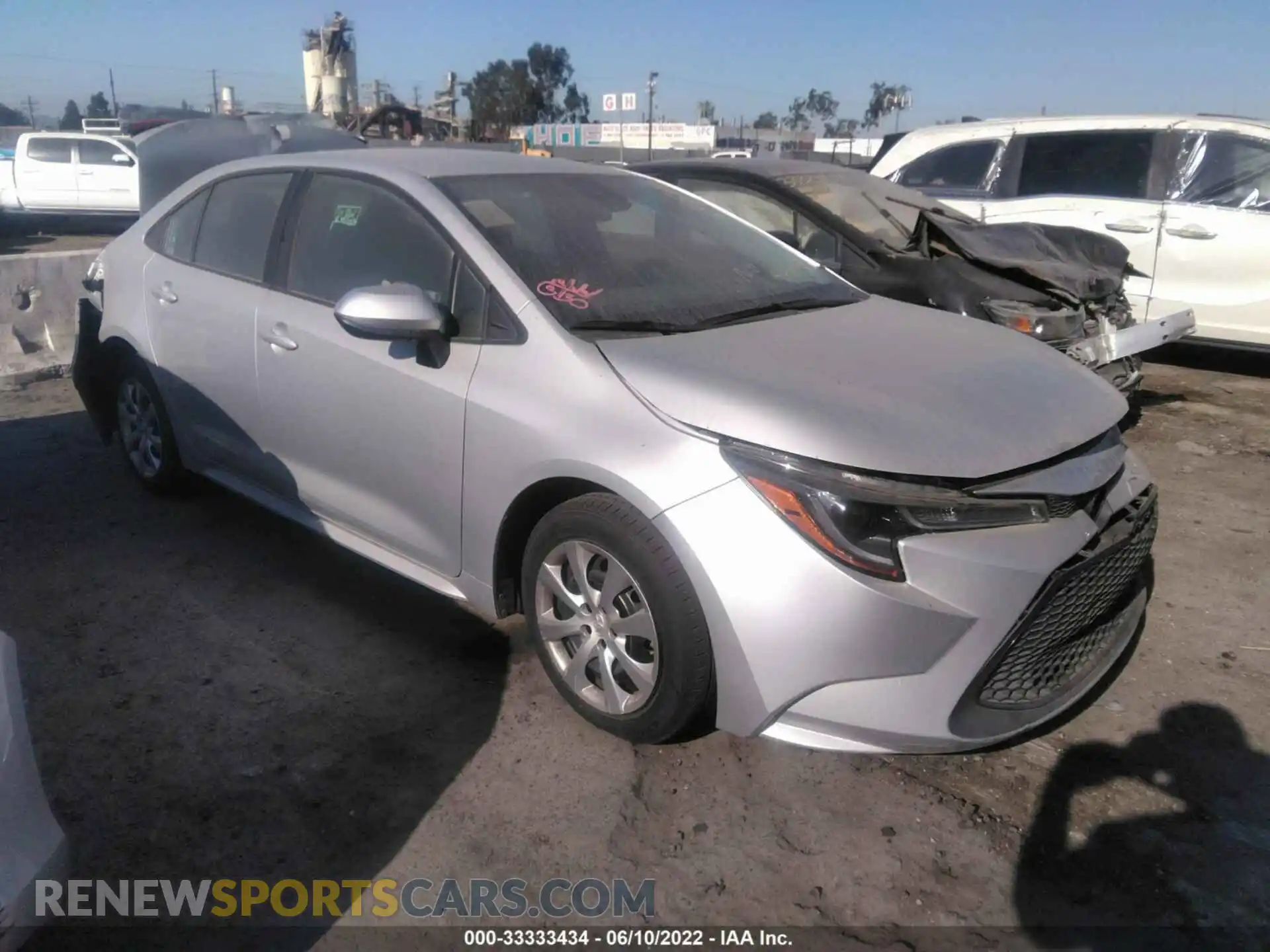 1 Photograph of a damaged car 5YFEPRAEXLP097153 TOYOTA COROLLA 2020