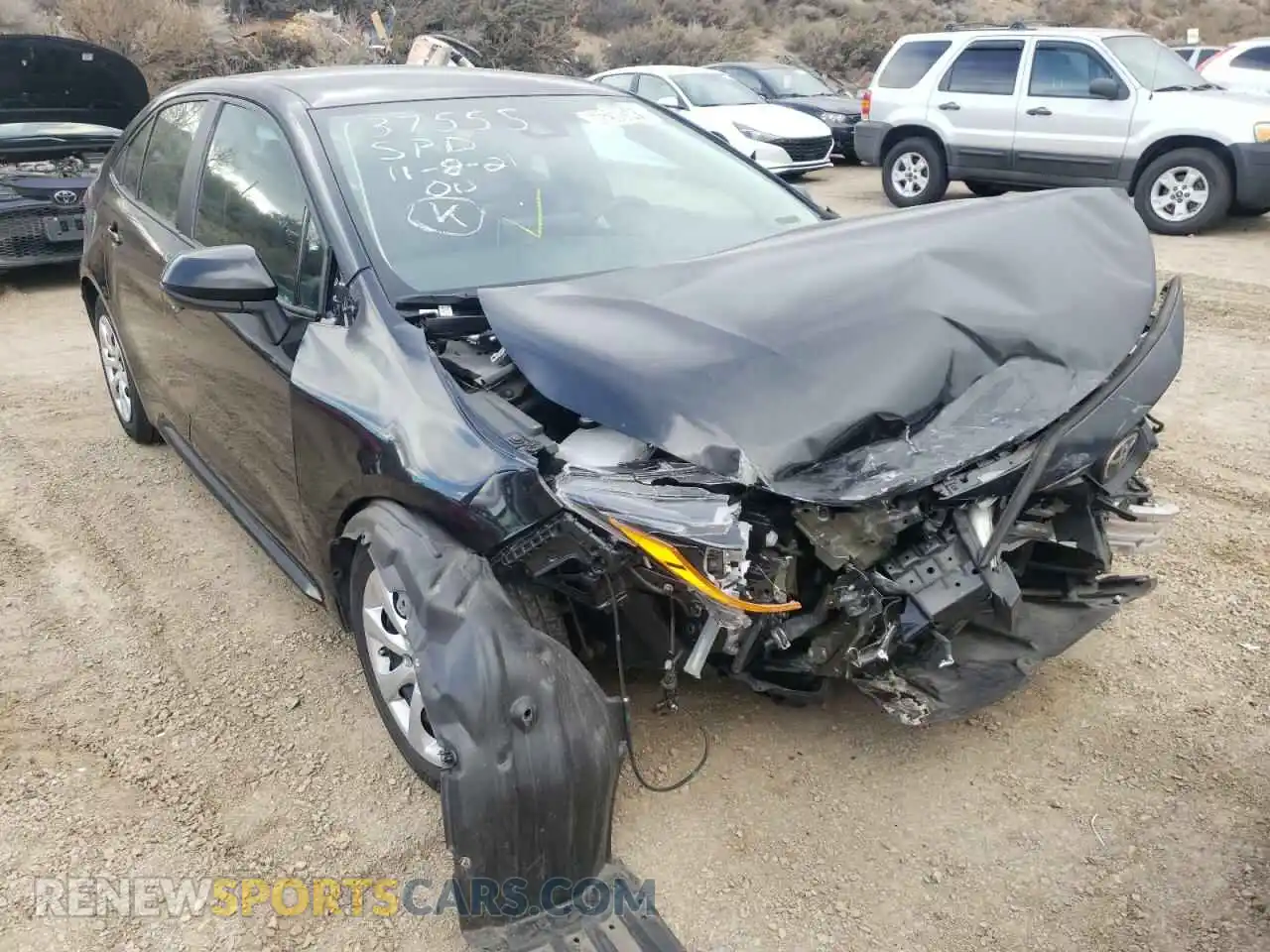 1 Photograph of a damaged car 5YFEPRAEXLP098951 TOYOTA COROLLA 2020