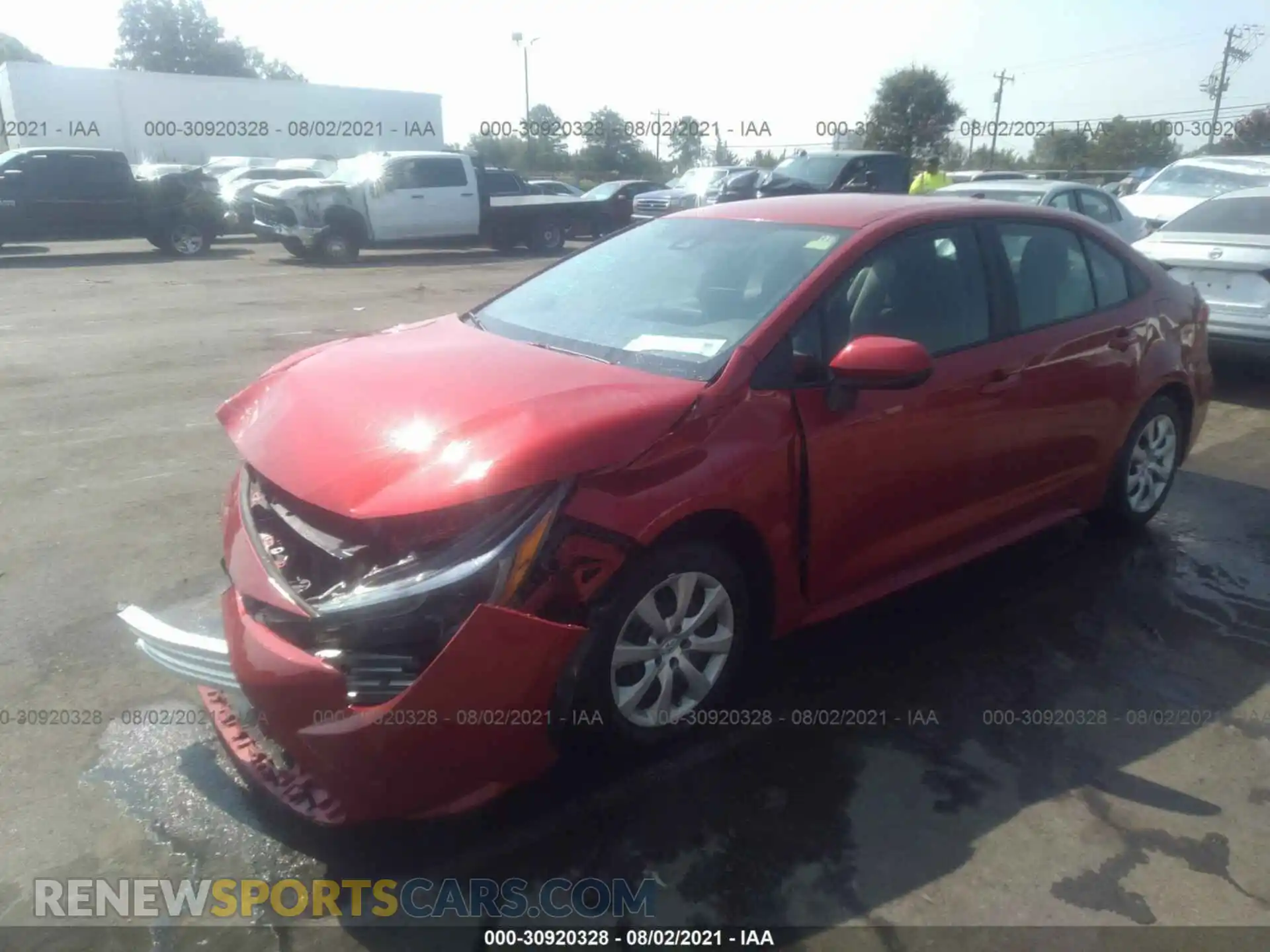 2 Photograph of a damaged car 5YFEPRAEXLP102996 TOYOTA COROLLA 2020