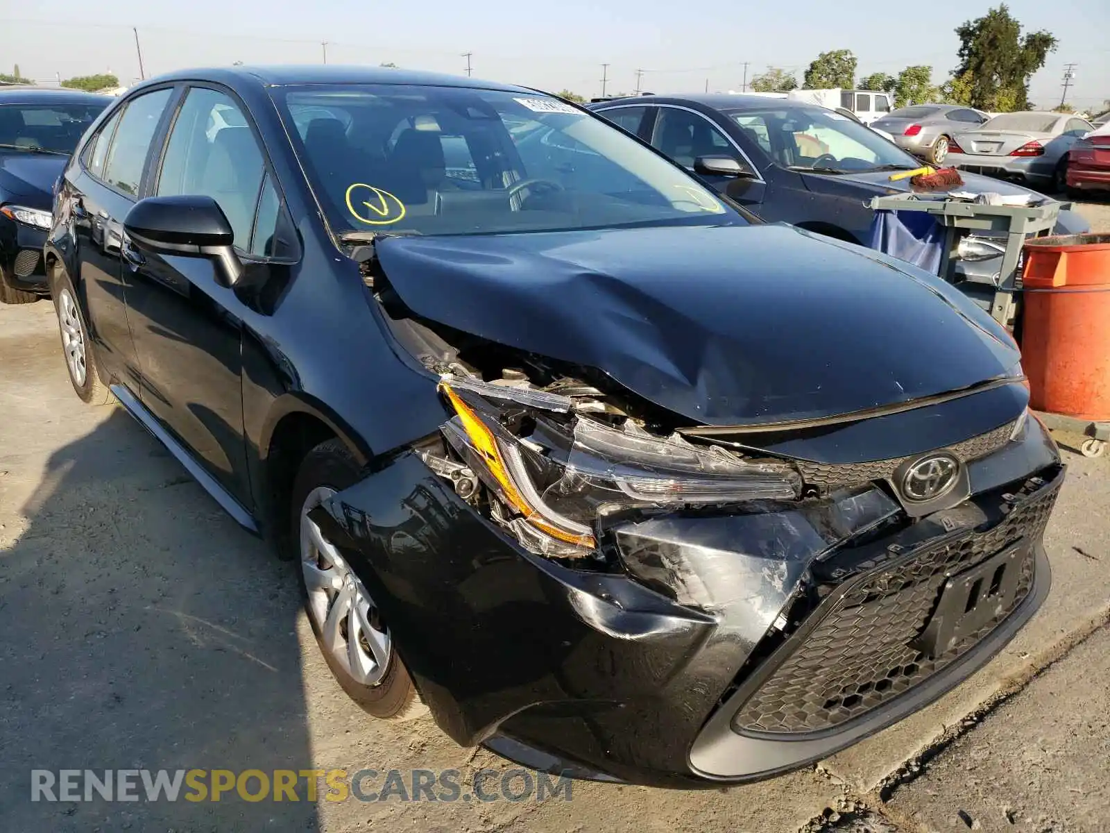 1 Photograph of a damaged car 5YFEPRAEXLP104392 TOYOTA COROLLA 2020
