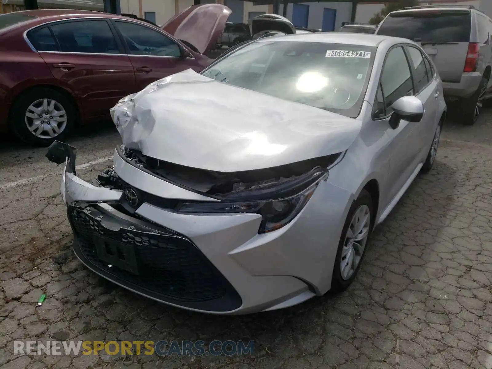 2 Photograph of a damaged car 5YFEPRAEXLP106305 TOYOTA COROLLA 2020