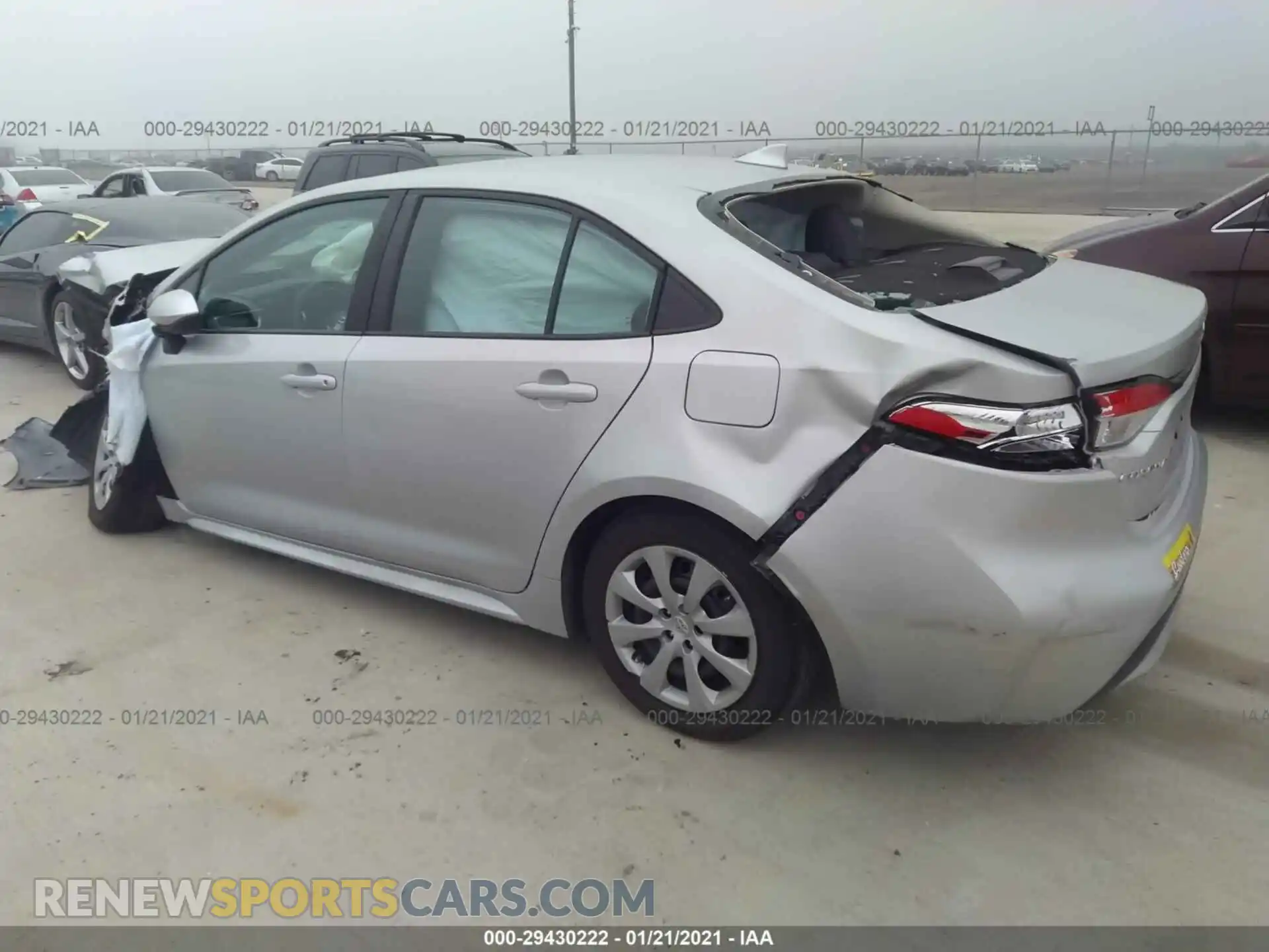 3 Photograph of a damaged car 5YFEPRAEXLP111584 TOYOTA COROLLA 2020
