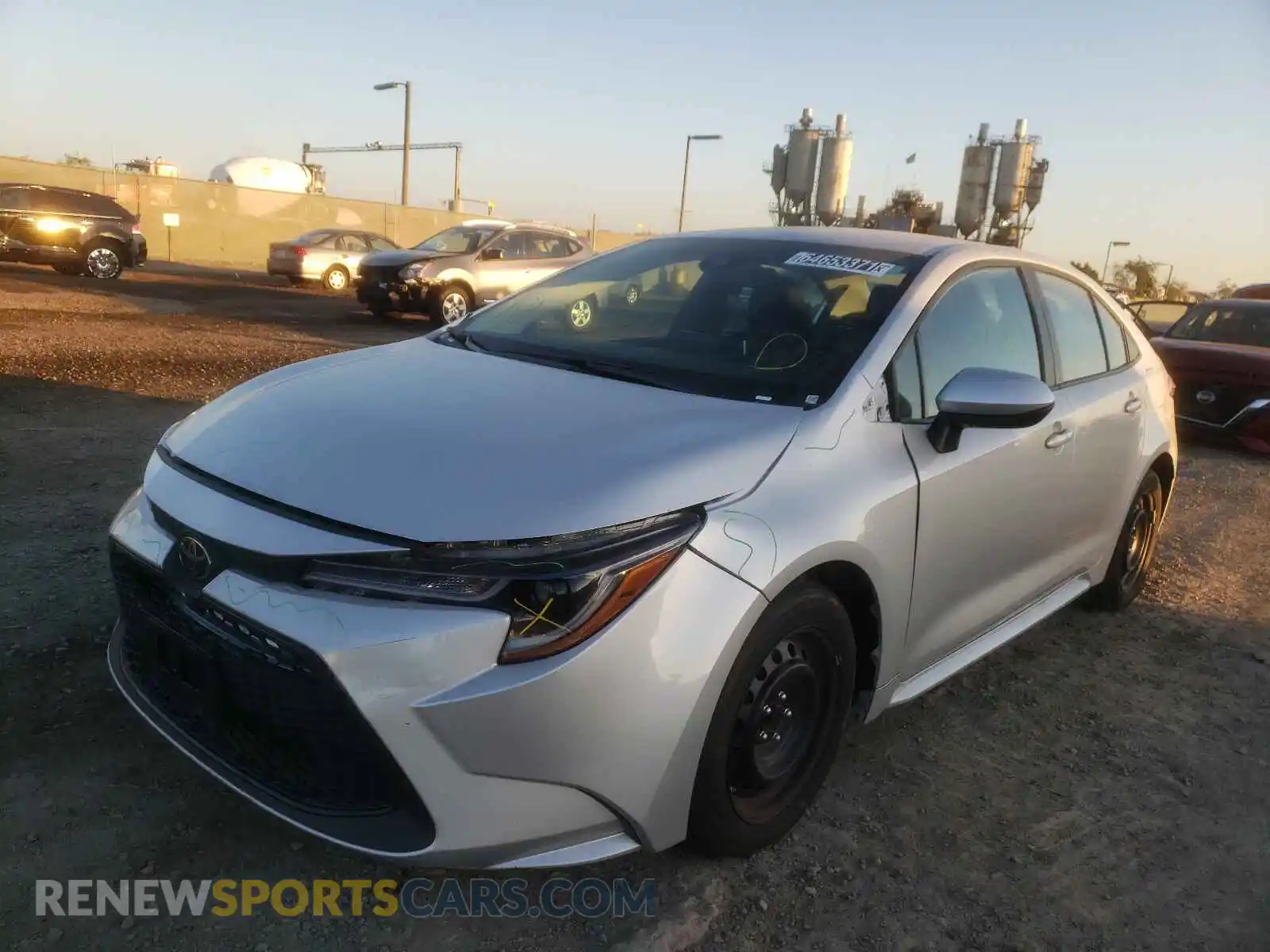 2 Photograph of a damaged car 5YFEPRAEXLP121032 TOYOTA COROLLA 2020