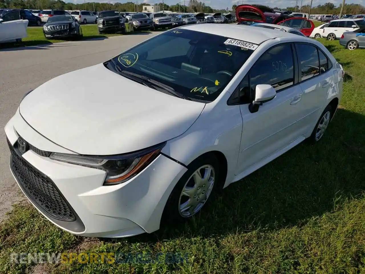 2 Photograph of a damaged car 5YFEPRAEXLP123797 TOYOTA COROLLA 2020