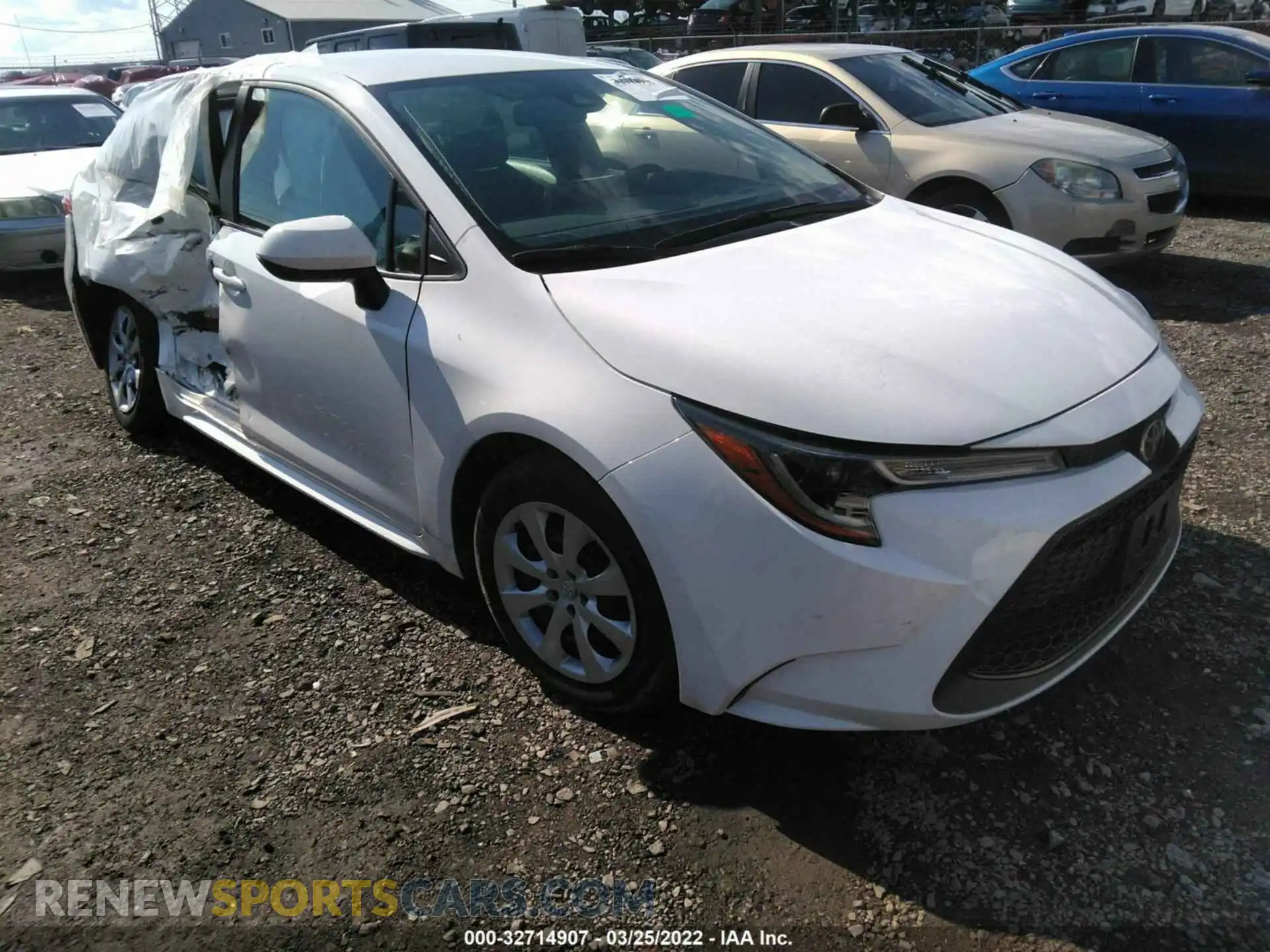 1 Photograph of a damaged car 5YFEPRAEXLP124593 TOYOTA COROLLA 2020