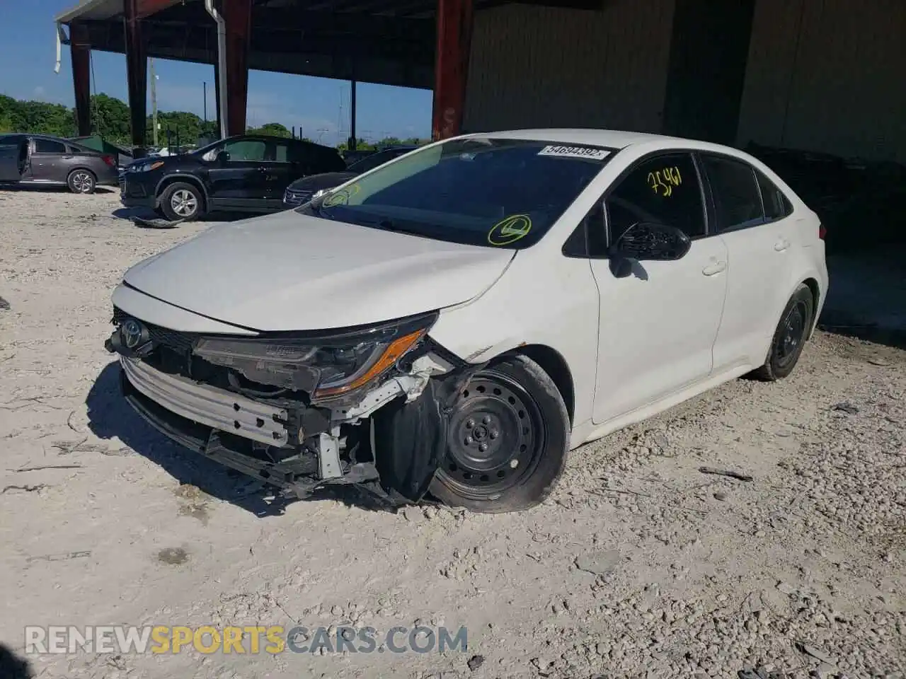 2 Photograph of a damaged car 5YFEPRAEXLP124657 TOYOTA COROLLA 2020