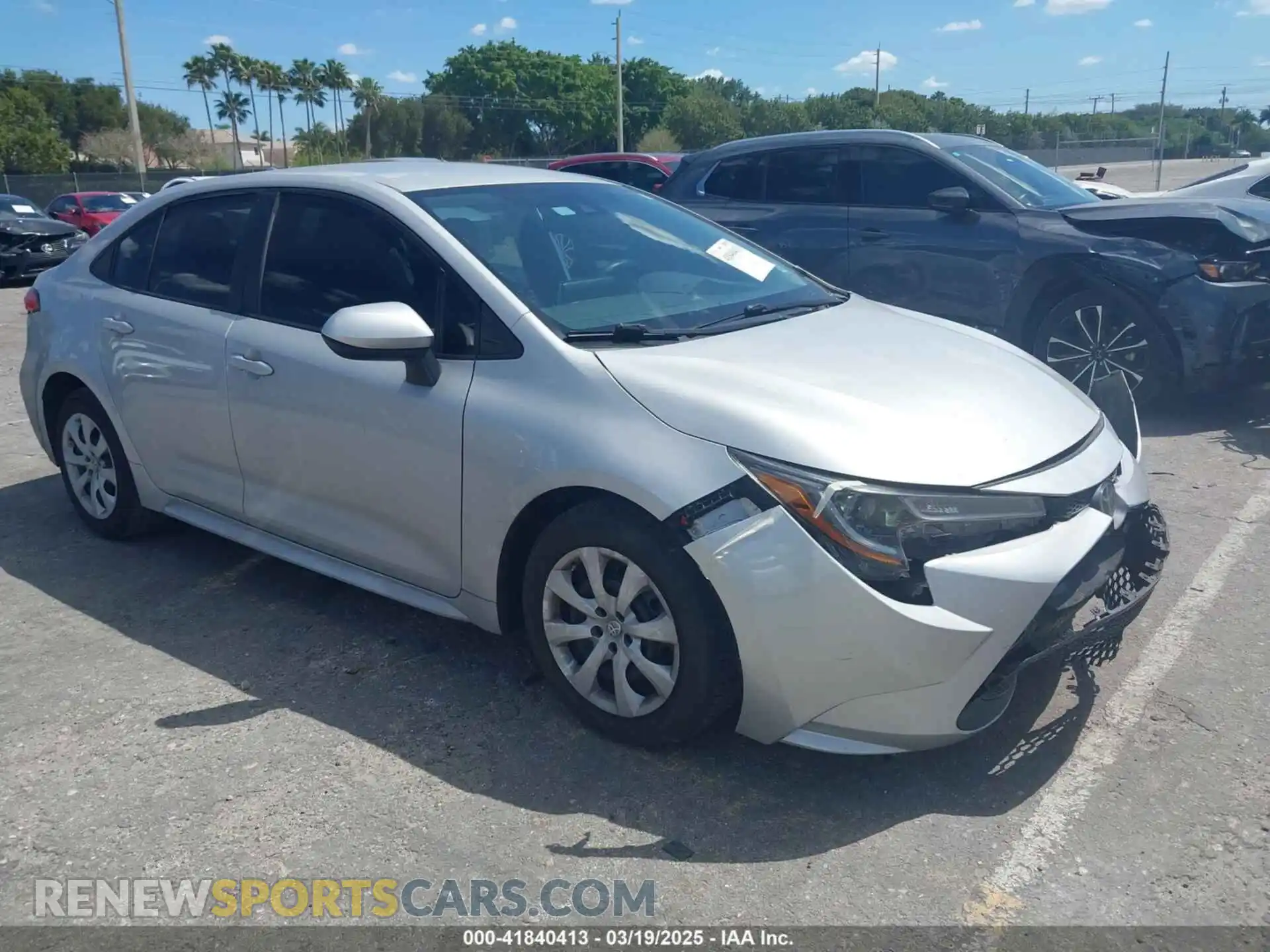 1 Photograph of a damaged car 5YFEPRAEXLP125579 TOYOTA COROLLA 2020