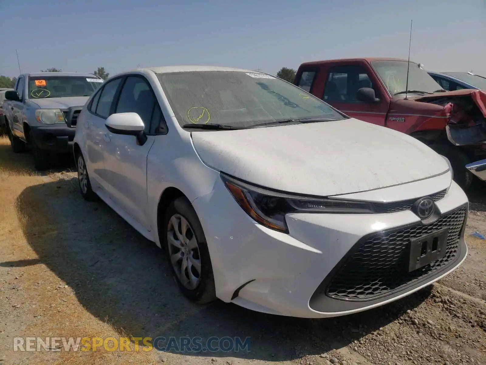1 fotografías del automóvil dañado 5YFEPRAEXLP132211 TOYOTA COROLLA 2020