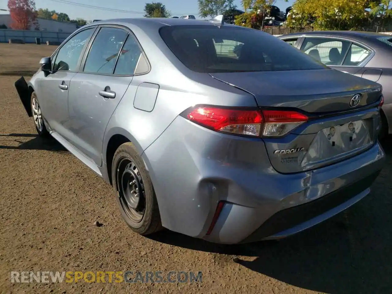 3 Photograph of a damaged car 5YFEPRAEXLP134458 TOYOTA COROLLA 2020