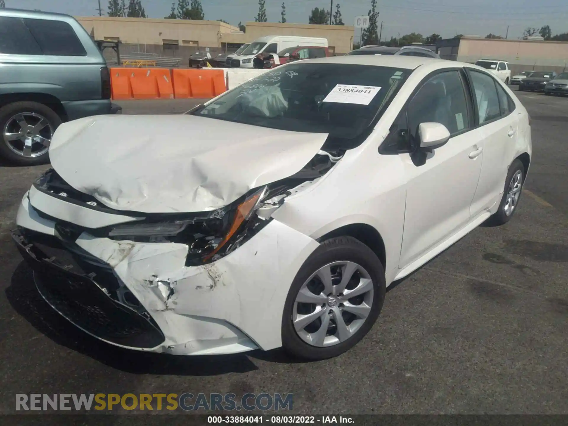 2 Photograph of a damaged car 5YFEPRAEXLP142012 TOYOTA COROLLA 2020