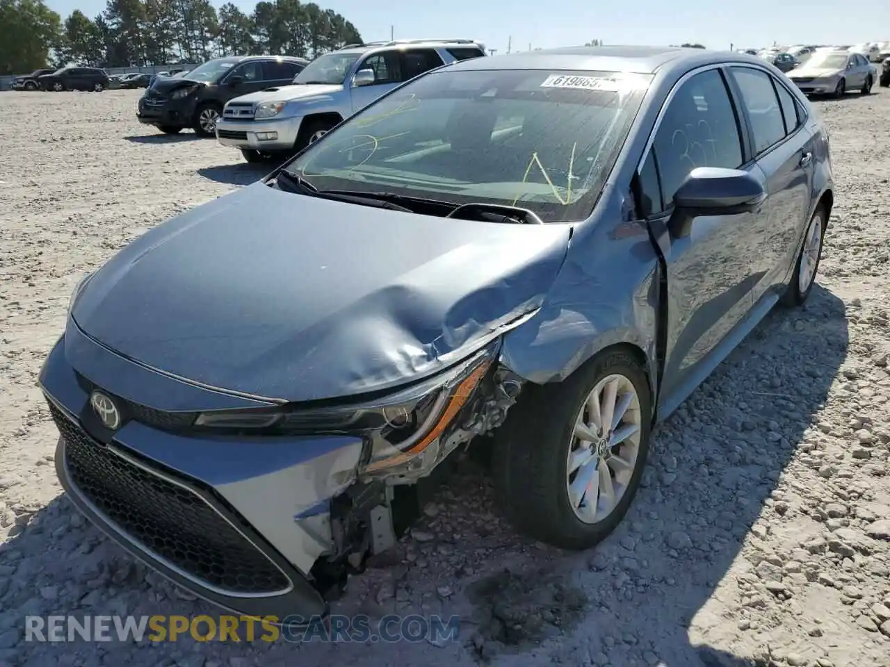 2 Photograph of a damaged car 5YFFPRAE1LP024886 TOYOTA COROLLA 2020