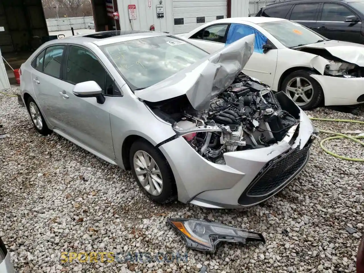 1 Photograph of a damaged car 5YFFPRAE2LP058013 TOYOTA COROLLA 2020