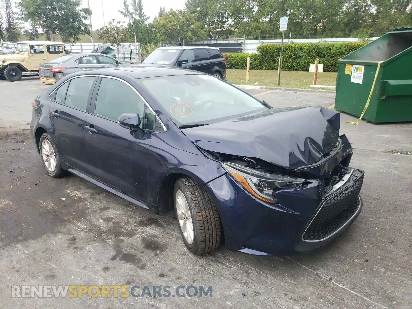 1 Photograph of a damaged car 5YFFPRAE7LP085109 TOYOTA COROLLA 2020