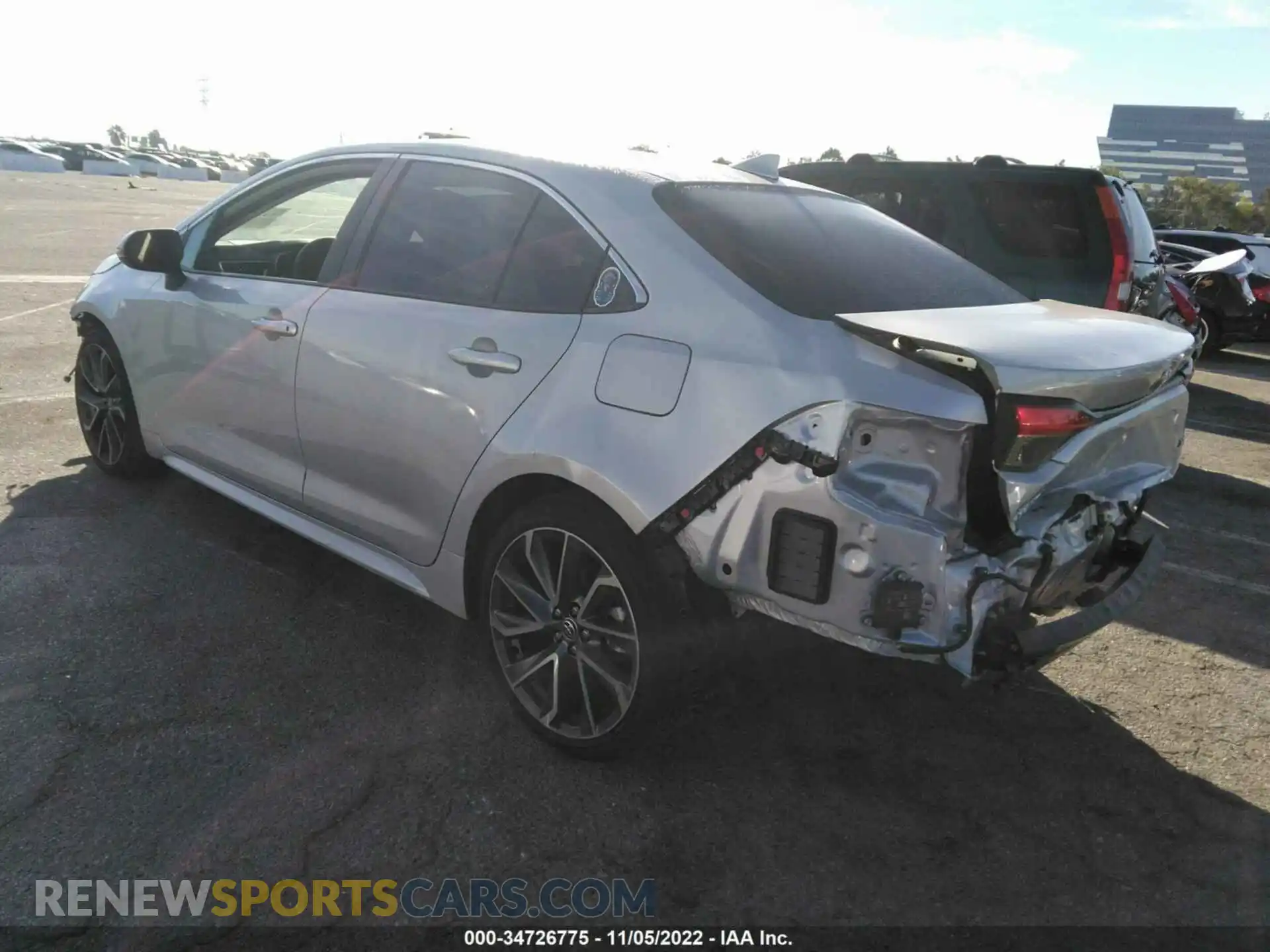 3 Photograph of a damaged car 5YFFPRAE7LP091234 TOYOTA COROLLA 2020