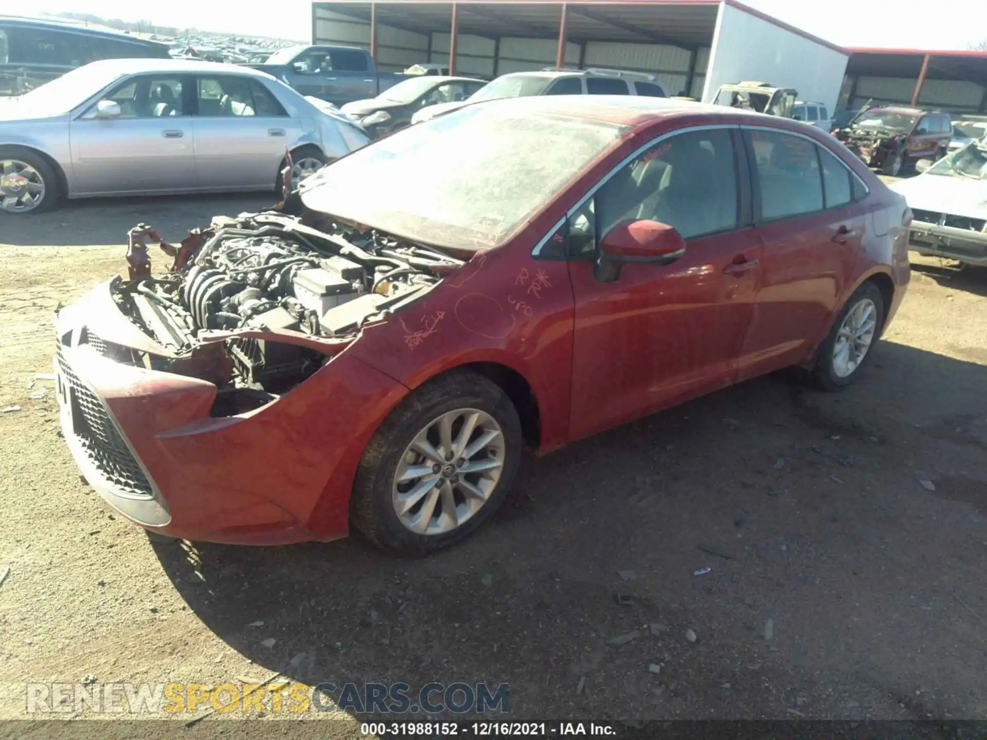 2 Photograph of a damaged car 5YFFPRAEXLP024515 TOYOTA COROLLA 2020