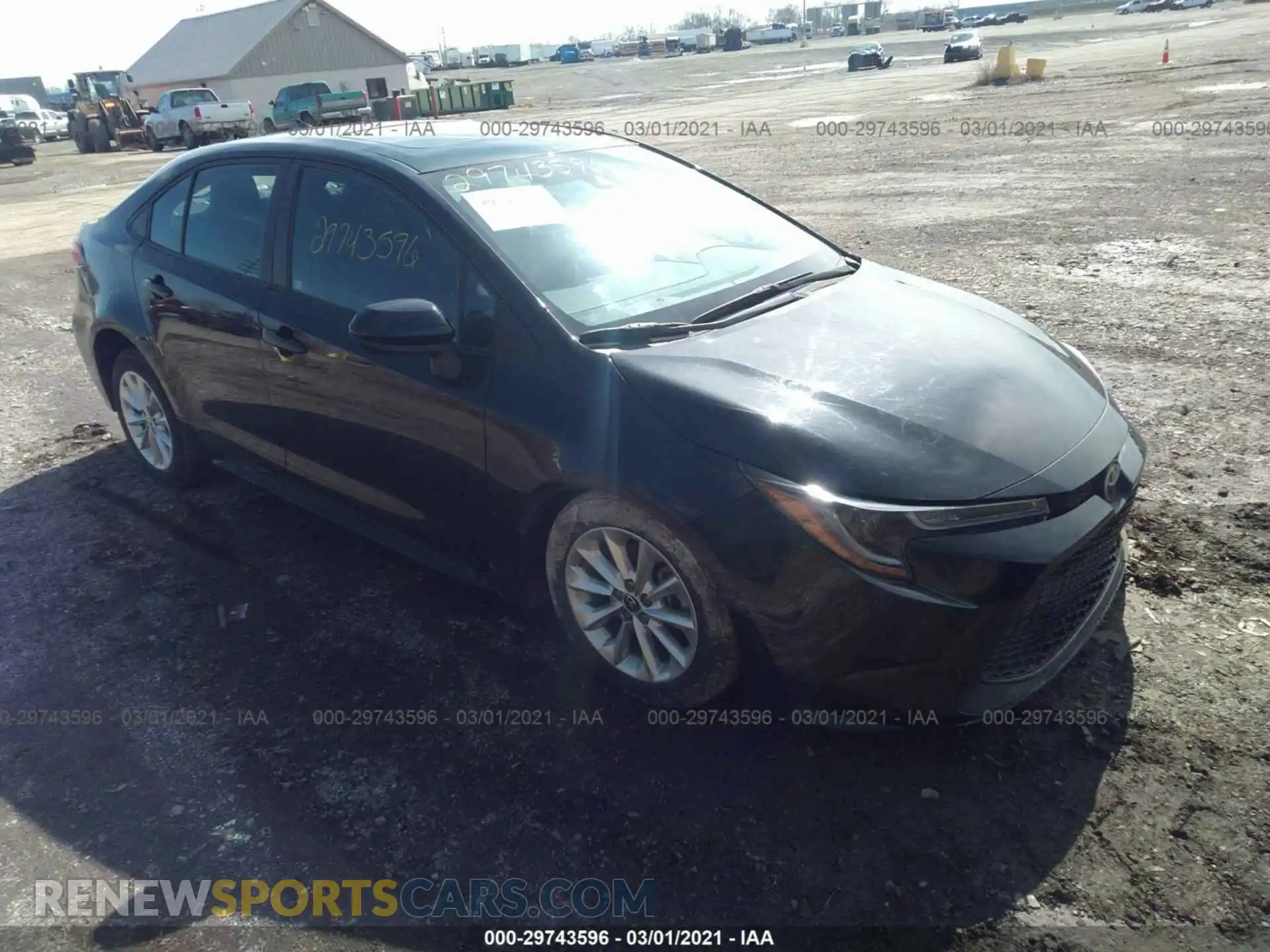 1 Photograph of a damaged car 5YFHPRAE3LP004406 TOYOTA COROLLA 2020