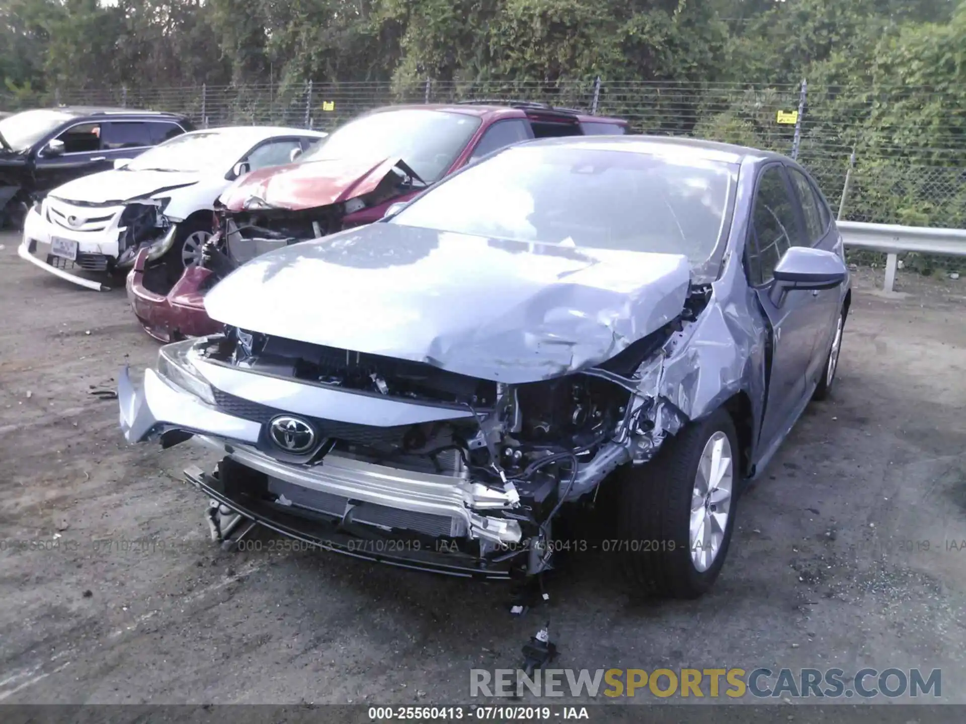 2 Photograph of a damaged car 5YFHPRAE7LP013366 TOYOTA COROLLA 2020